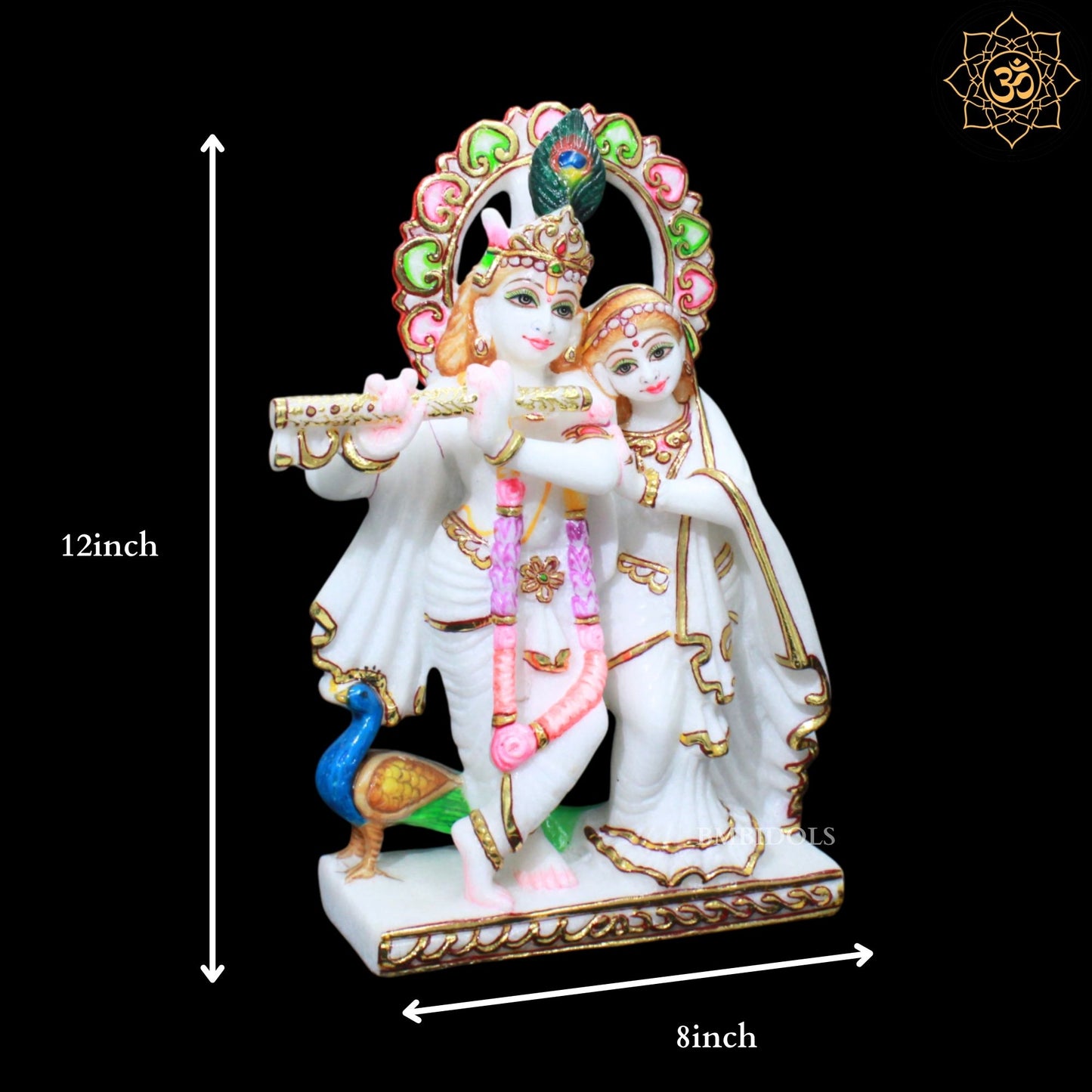 Jugal Radha Krishna for Homes and Temples in 12inches