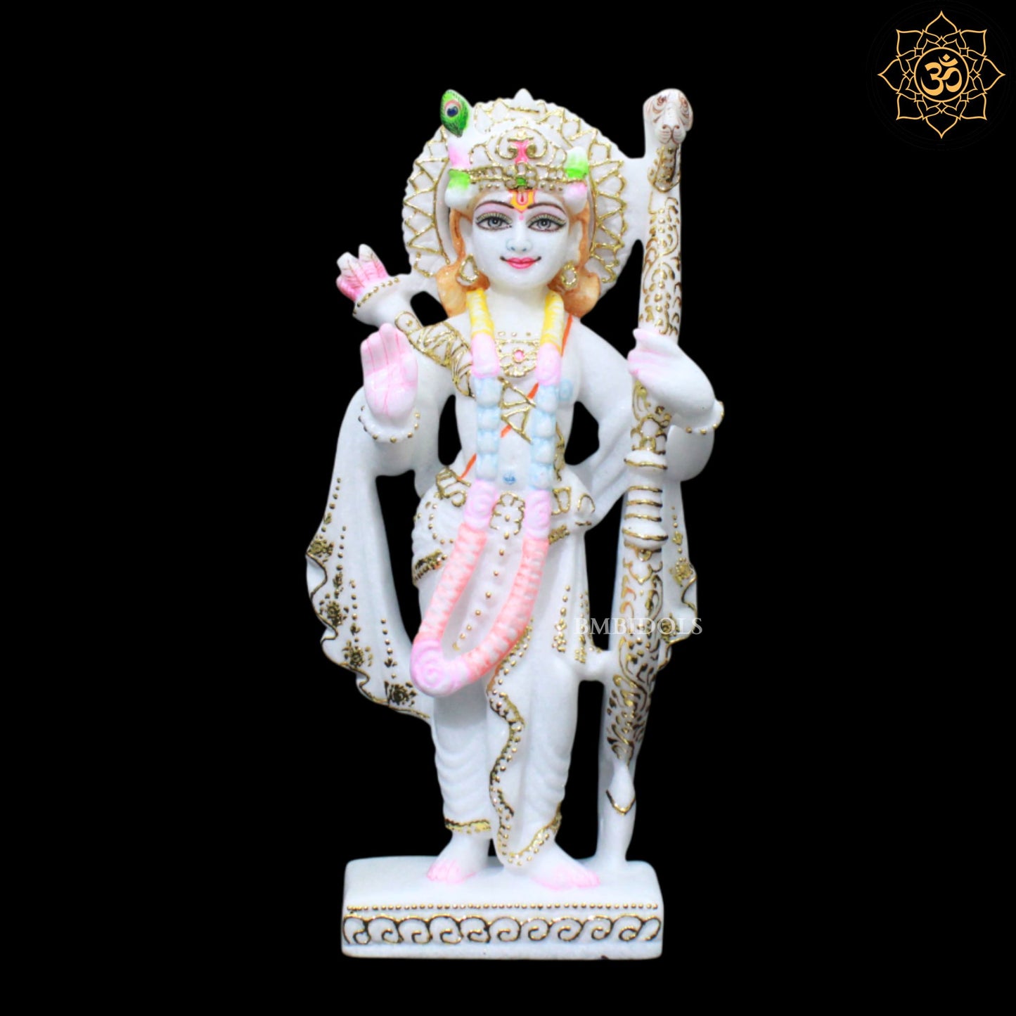 Ram Darbar Marble Murti for Homes and Temples in 12inches in Makrana Marble