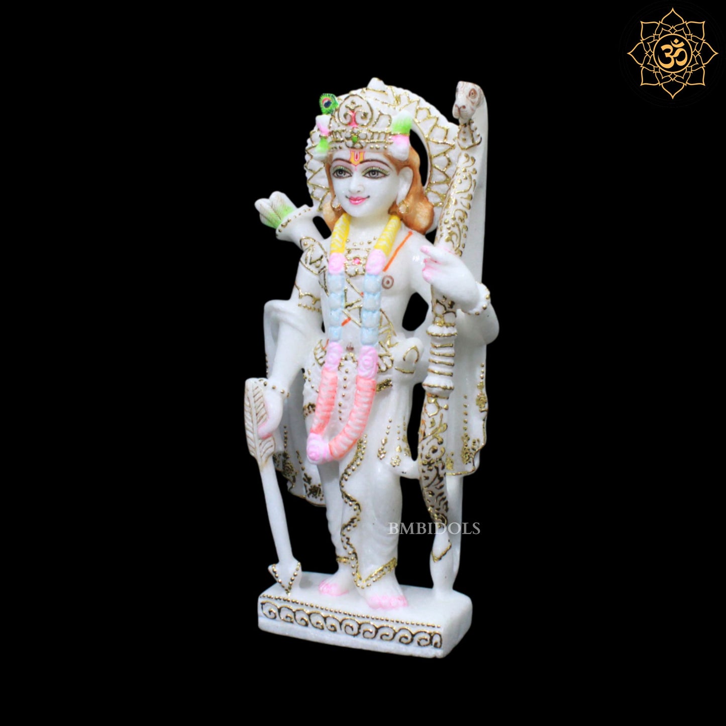 Ram Darbar Marble Murti for Homes and Temples in 12inches in Makrana Marble