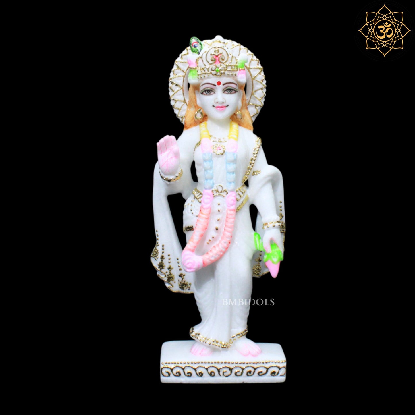 Ram Darbar Marble Murti for Homes and Temples in 12inches in Makrana Marble