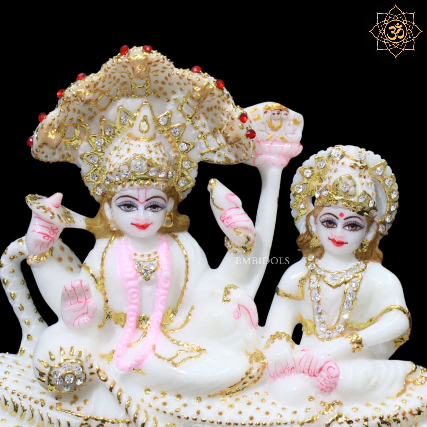 Lakshmi Narayan Marble Statue for Ghar mandirs in 7inch