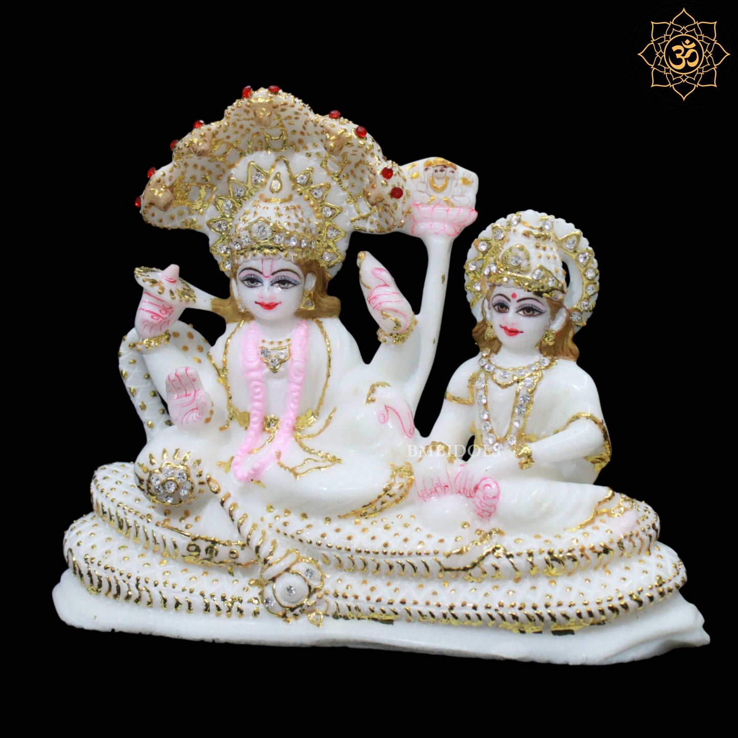 Lakshmi Narayan Marble Statue for Ghar mandirs in 7inch