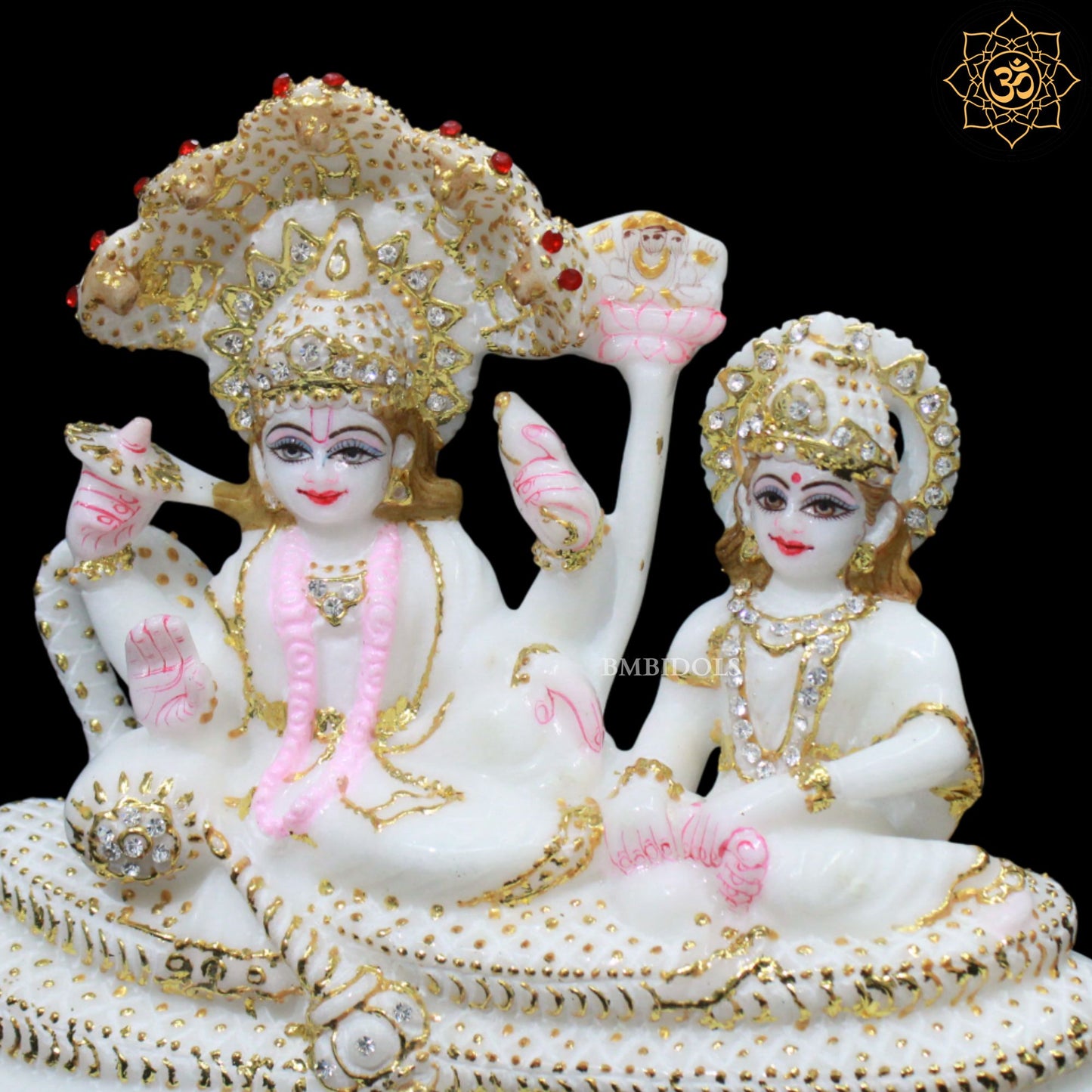 Lakshmi Narayan Marble Statue for Ghar mandirs in 7inch