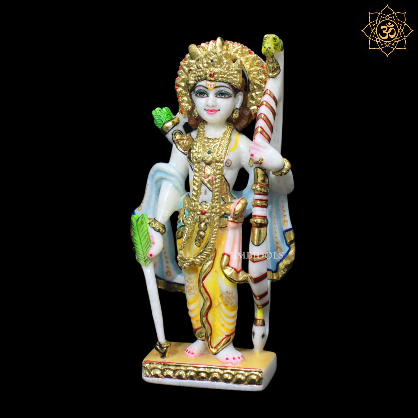 Ram Darbar Marble Statue for Homes and Temples in 1feet