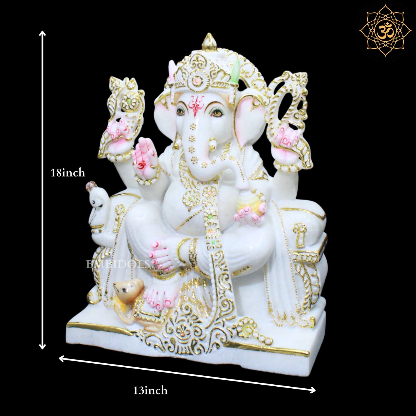 Special Marble Ganesh Murti for Homes and Temples in 18inches