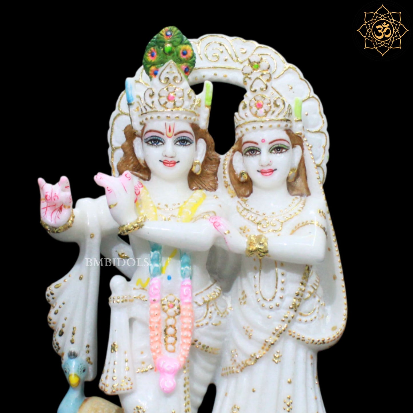 12inches Marble Radha Krishna Jugal Murti for Ghar Mandirs