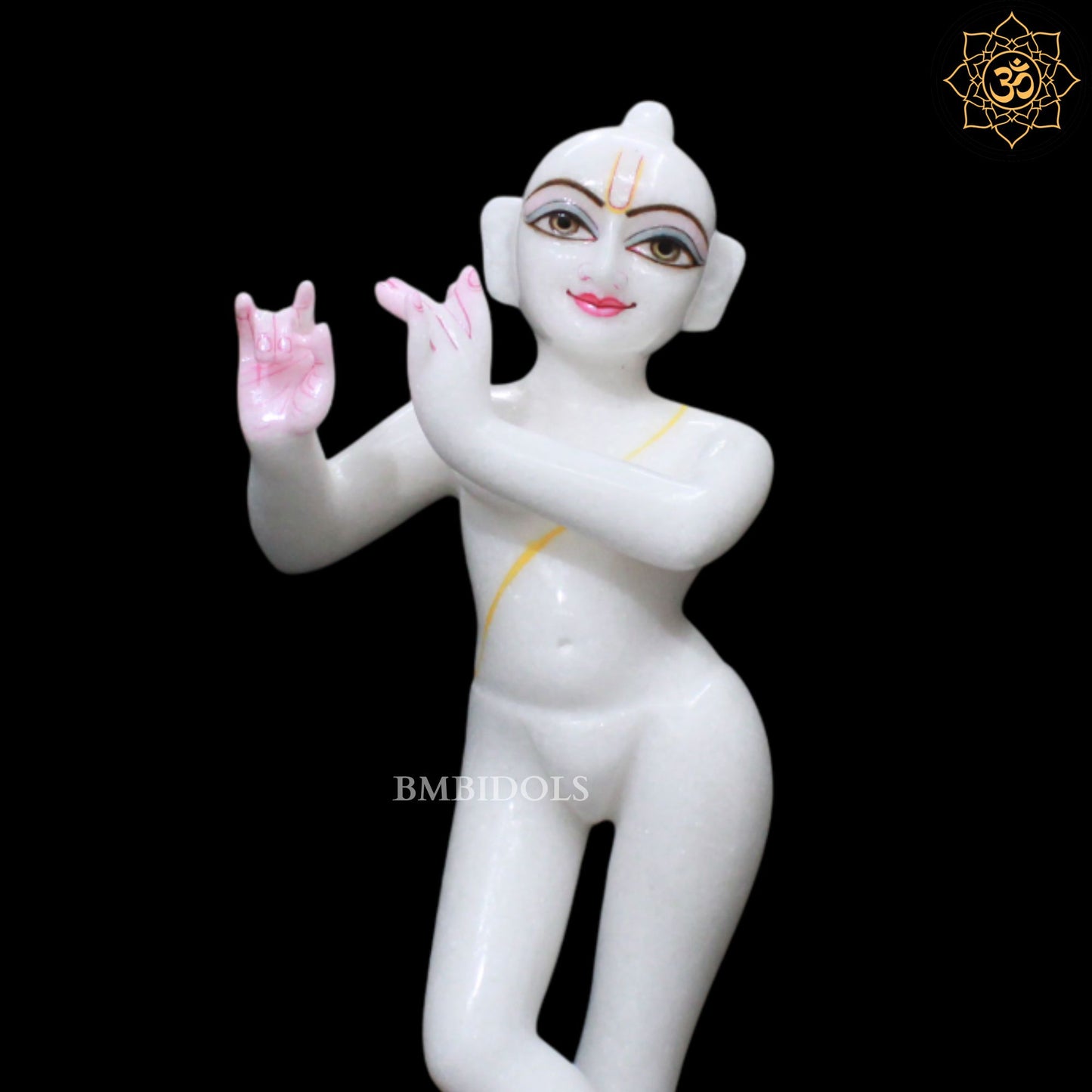 15inch Iskcon Radha Krishna Marble Murti in Makrana Marble