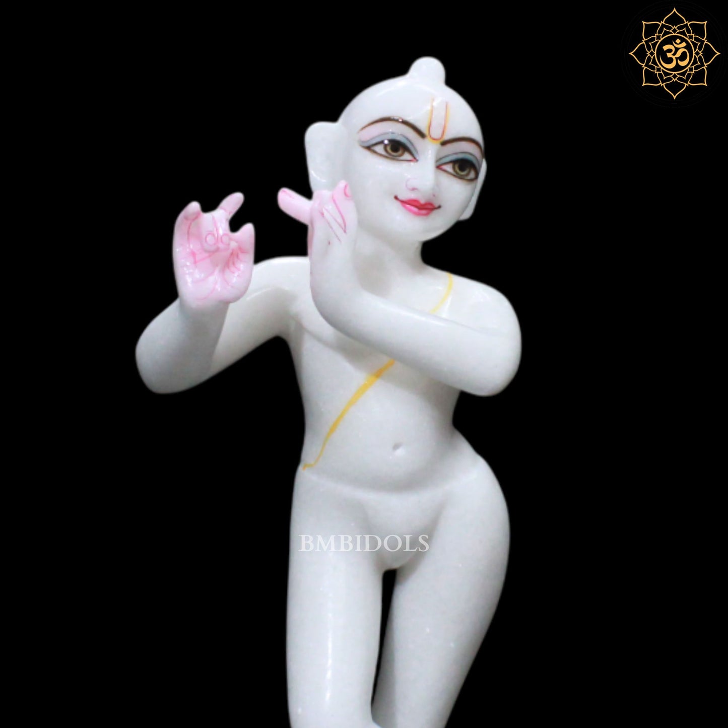 15inch Iskcon Radha Krishna Marble Murti in Makrana Marble