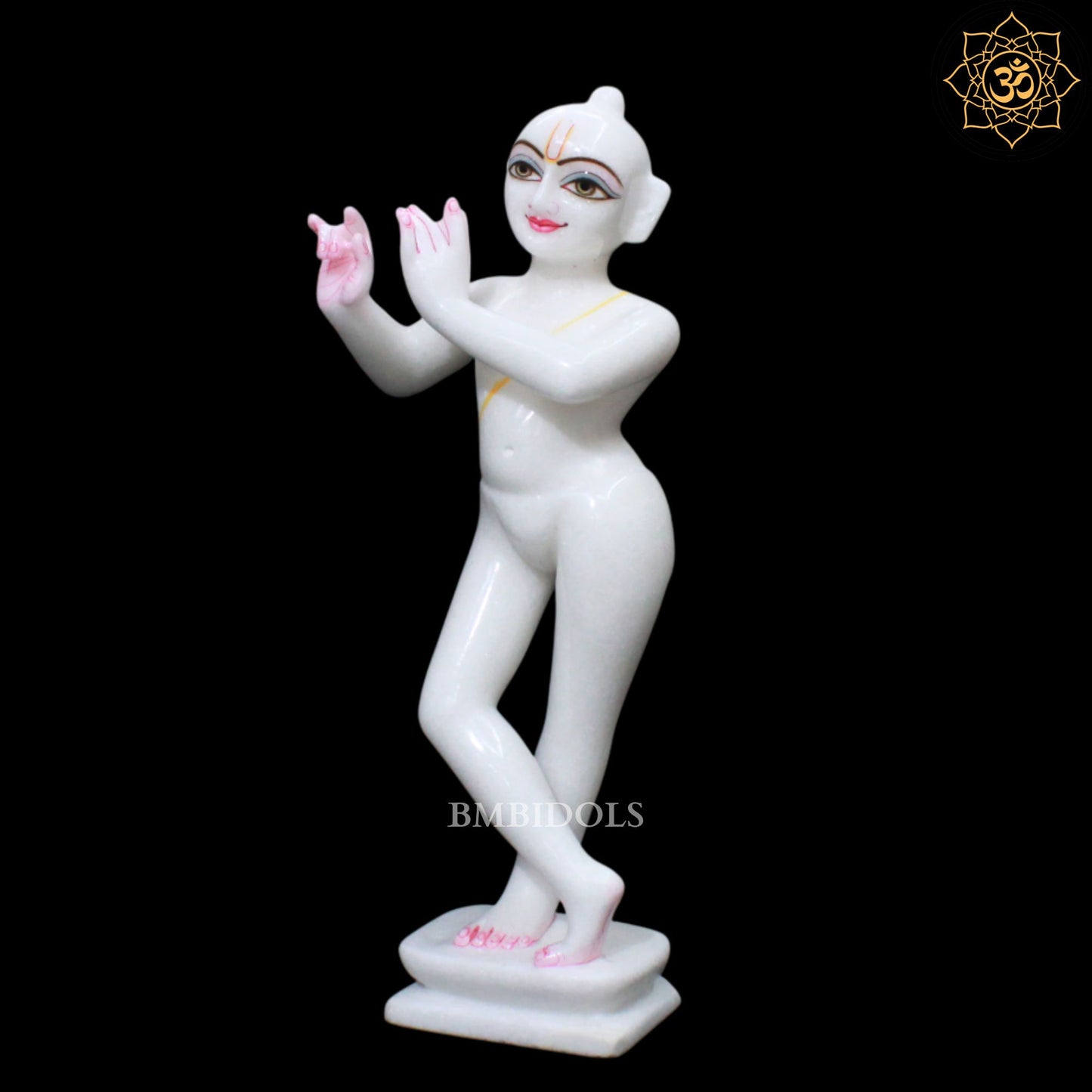 15inch Iskcon Radha Krishna Marble Murti in Makrana Marble