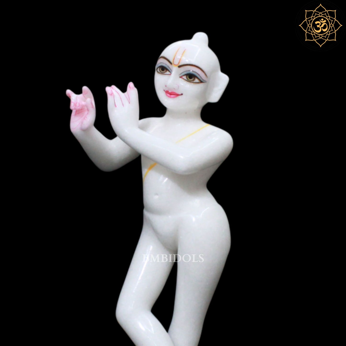 15inch Iskcon Radha Krishna Marble Murti in Makrana Marble