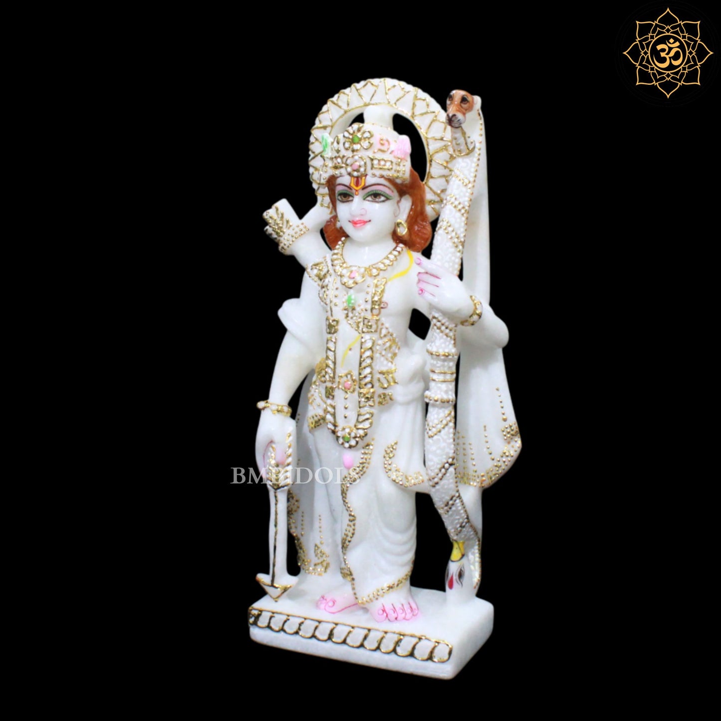 Ram Darbar Marble Idol for Pooja in Ghar Mandirs in 1feet