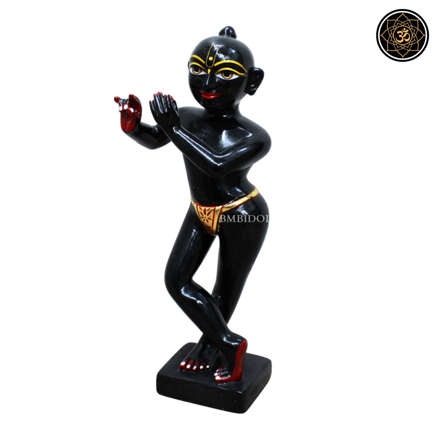 Marble Krishna Statue in Radha Raman Style in 12inches