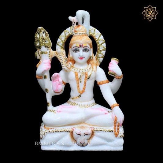 Marble Shiva Murti for Homes and Temples in 9inches