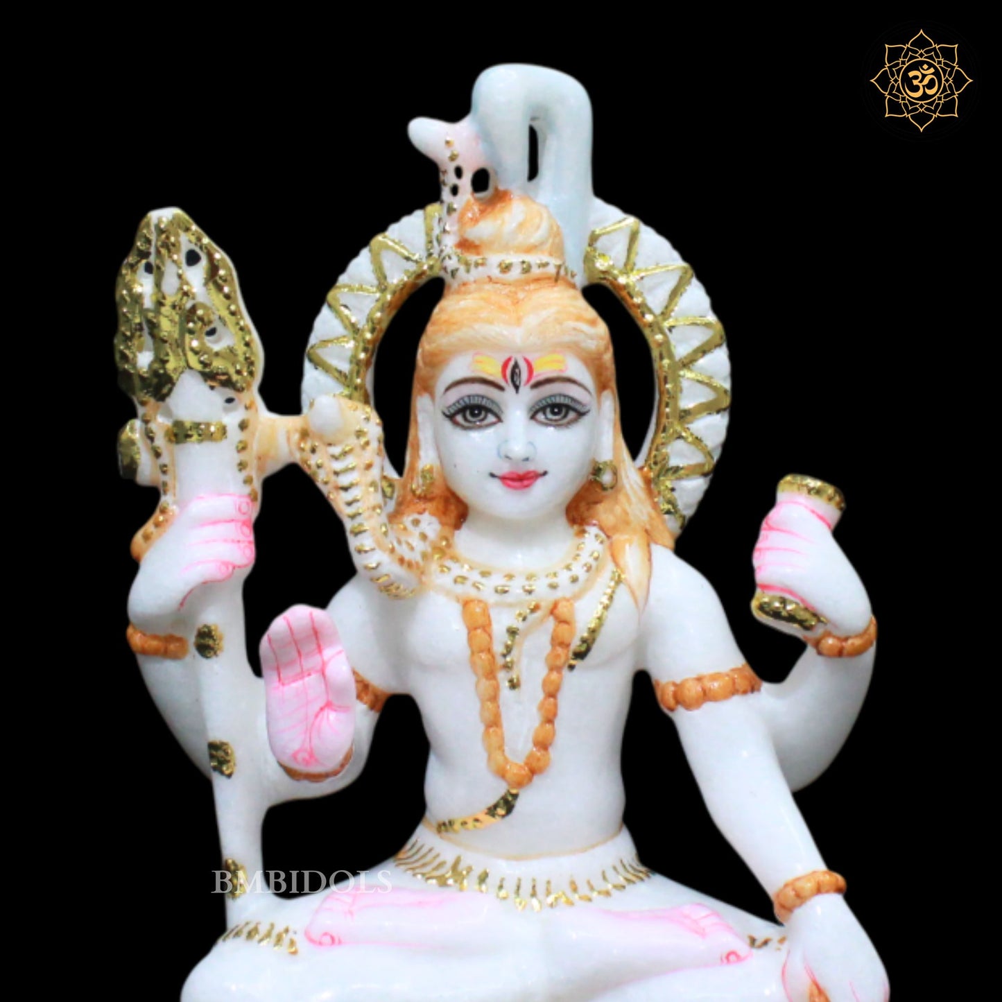 Marble Shiva Murti for Homes and Temples in 9inches