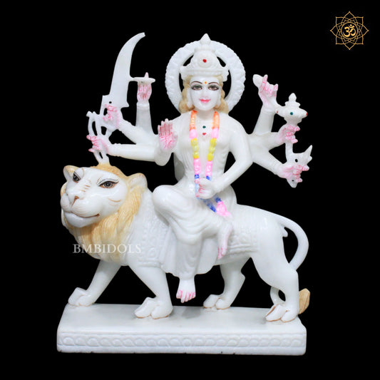 9inch Durga Marble Murti for Ghar Mandirs and Temples