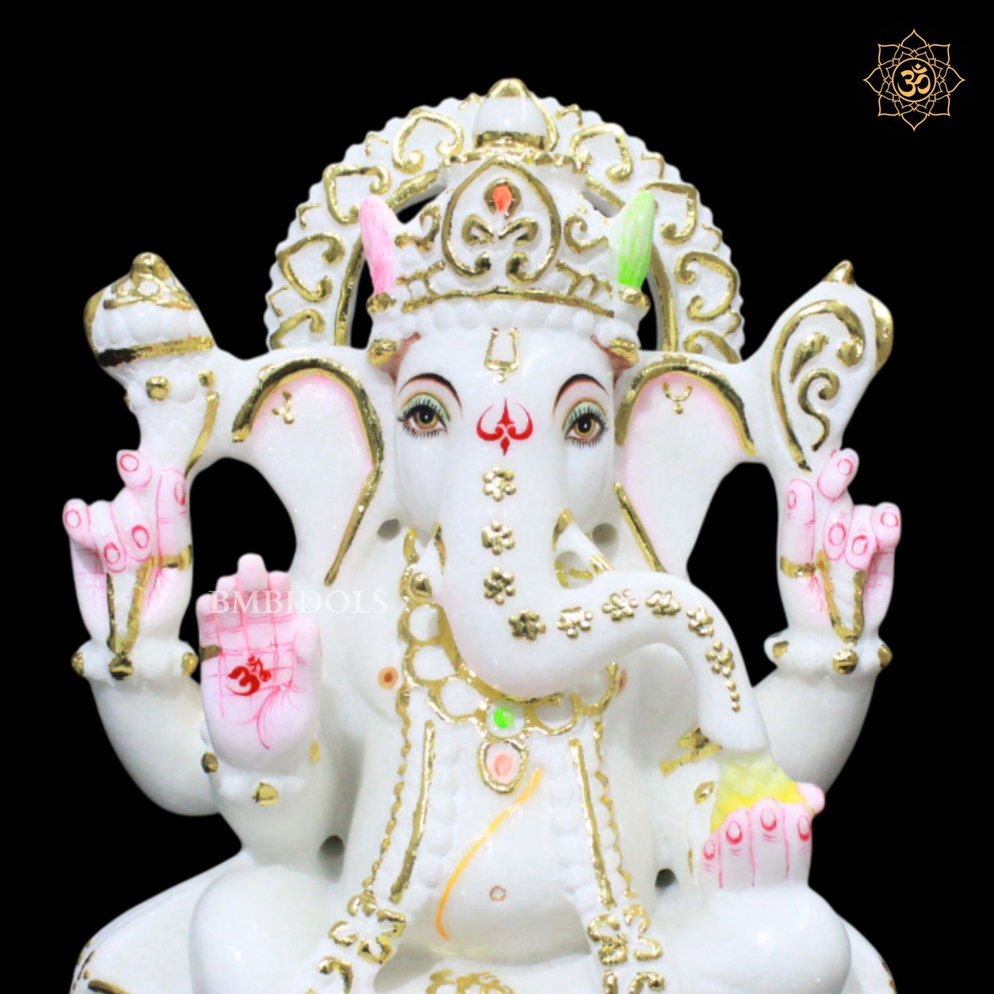Ganesh Bhagwan Marble Murti for Homes and Temples in 1feet