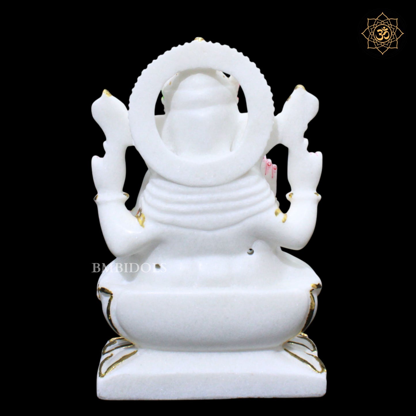 Ganesh Bhagwan Marble Murti for Homes and Temples in 1feet