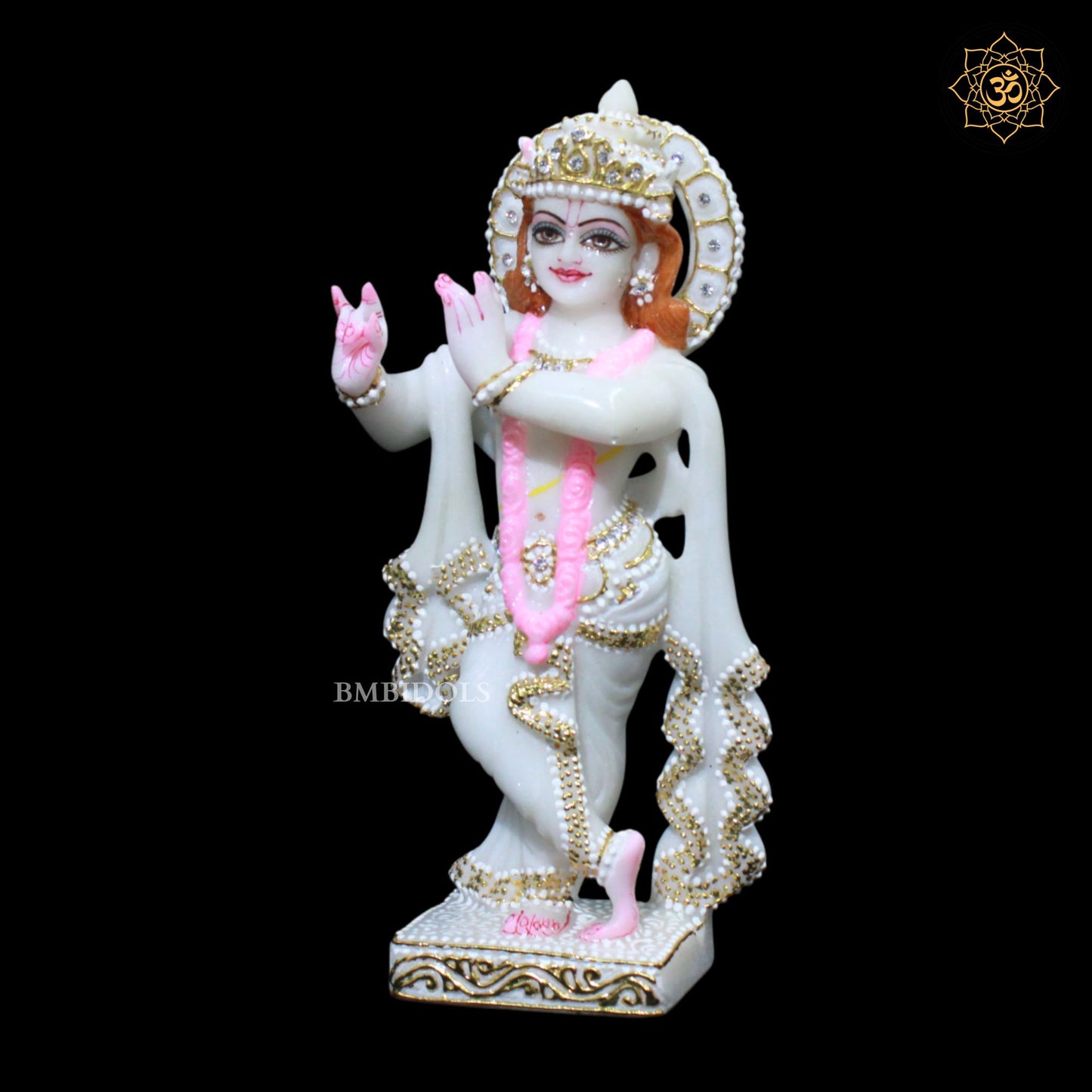 Radha Krishna Marble Murti in 9inches in Makrana Marble
