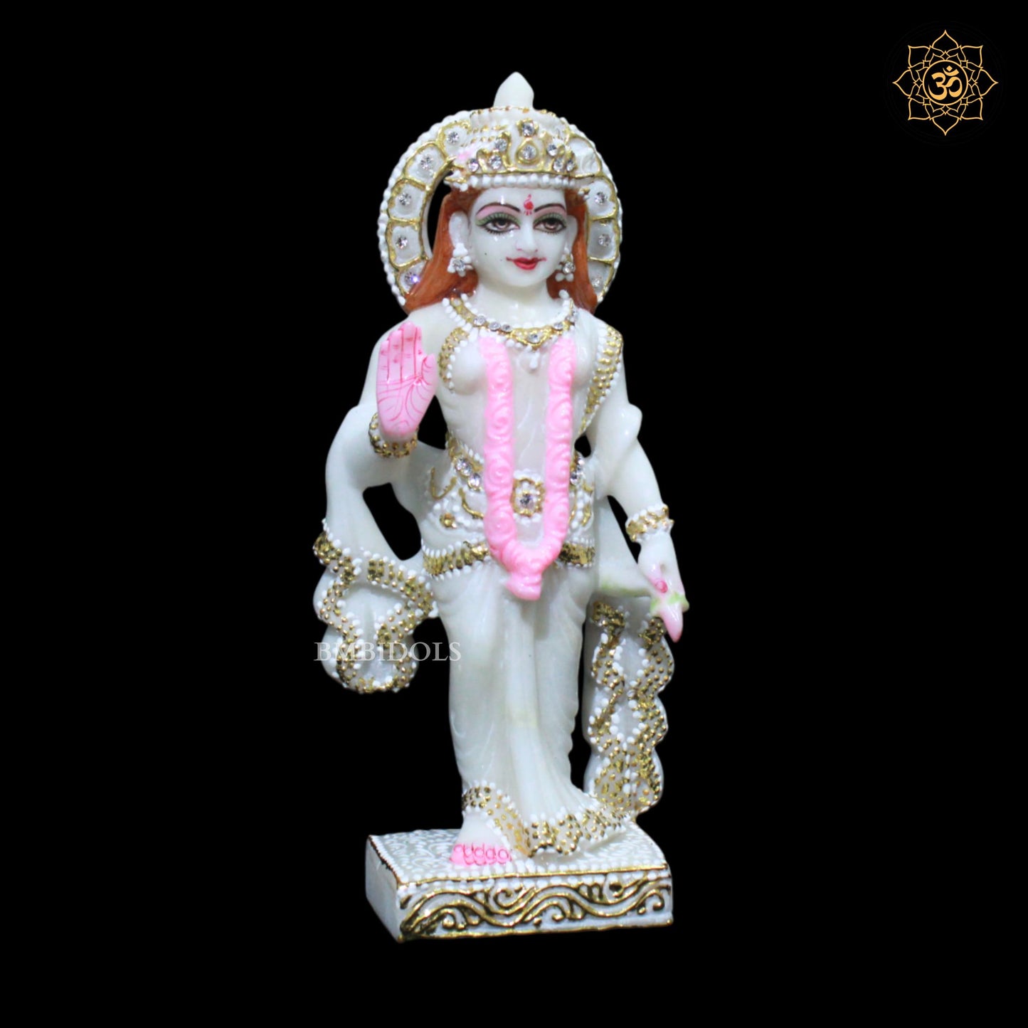 Radha Krishna Marble Murti in 9inches in Makrana Marble