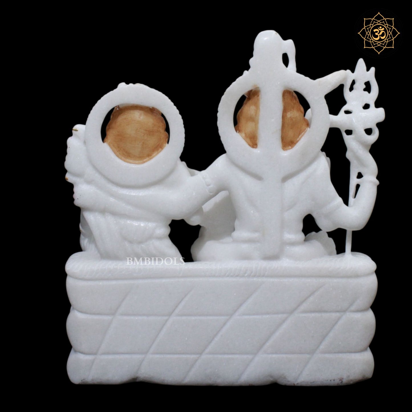 Marble Shiv Parivar Murti in 10inches for Ghar Mandirs