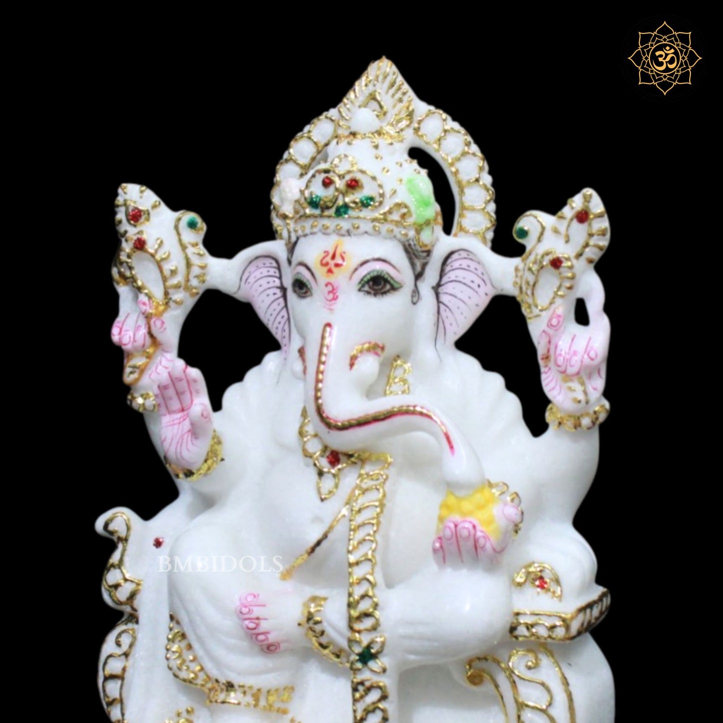 Ganesh Marble Statue for 9inches in Makrana Marble