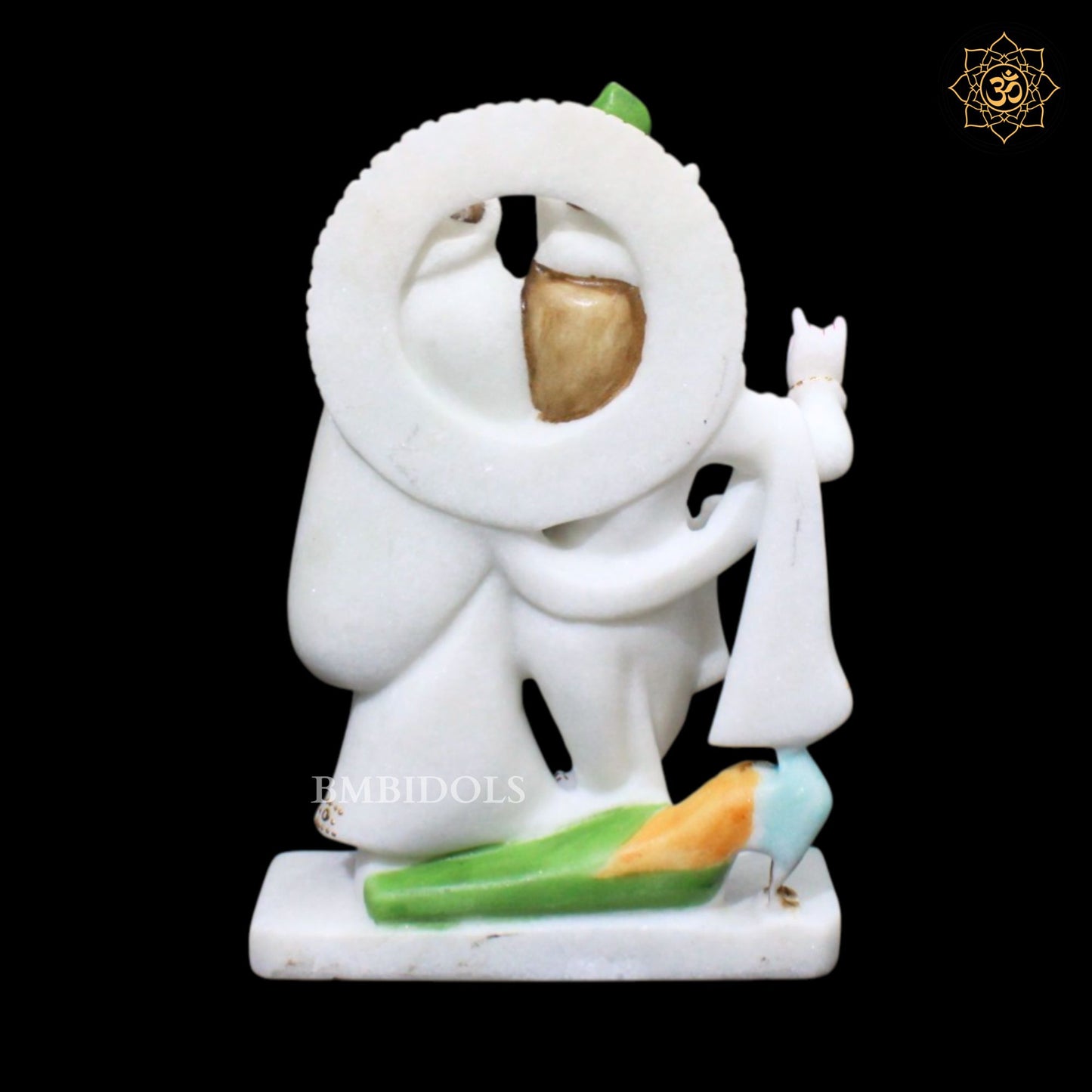 Jugal Radha Krishna Marble Murti in 1feet Makrna Marble