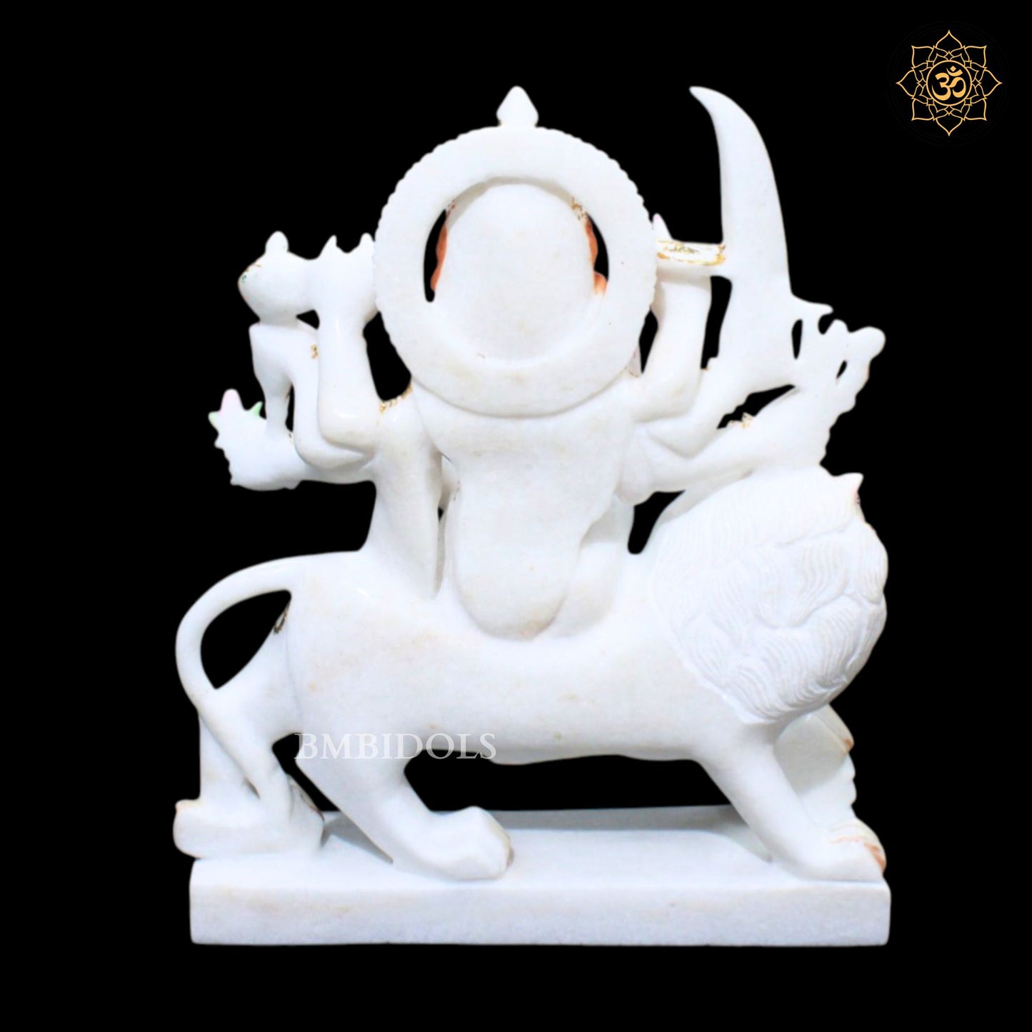Durga Marble Idol for Homes and Temples in 15inch Makrana Marble