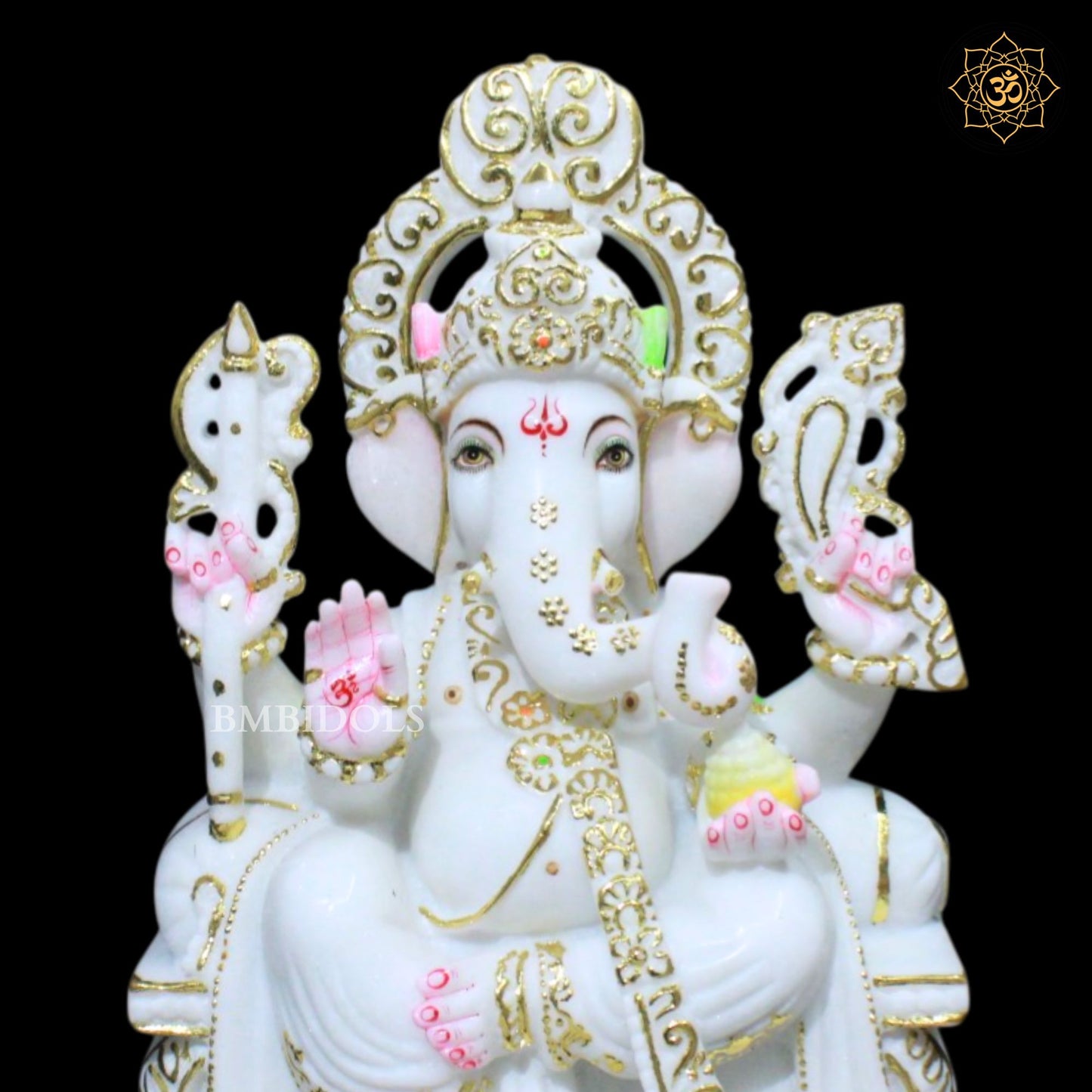 Special Marble Ganpati Murti for Ghar Mandirs in 15inches