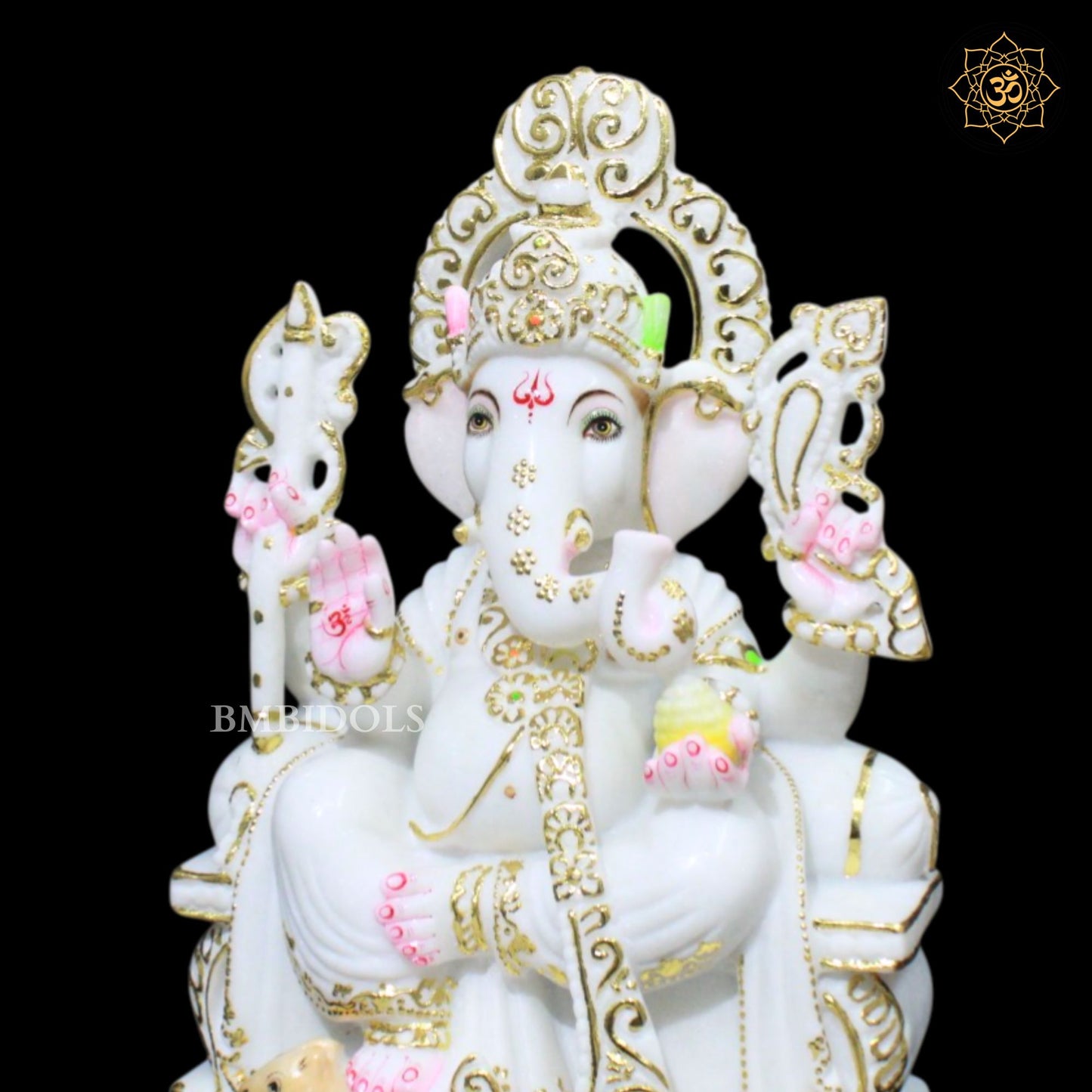 Special Marble Ganpati Murti for Ghar Mandirs in 15inches