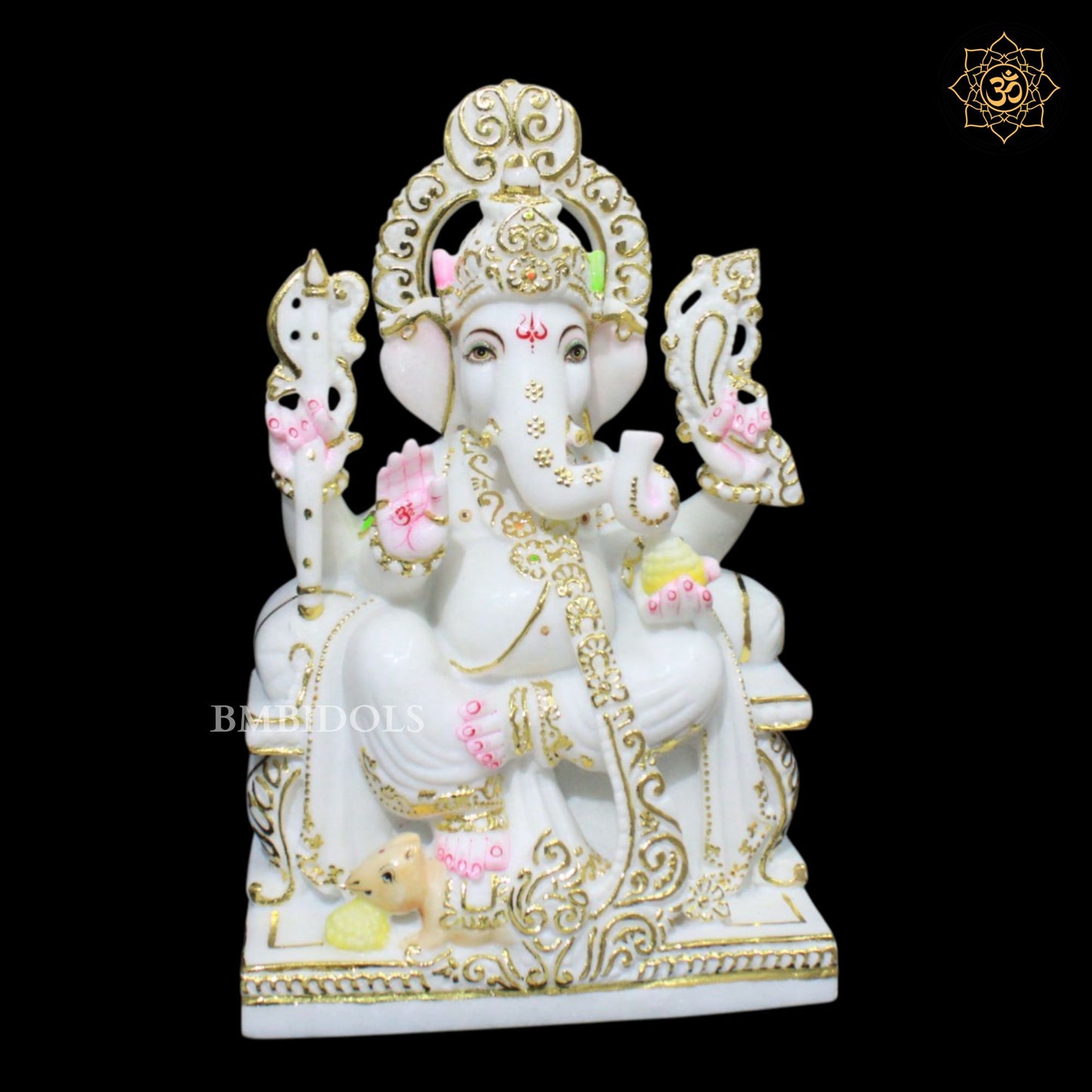 Special Marble Ganpati Murti for Ghar Mandirs in 15inches