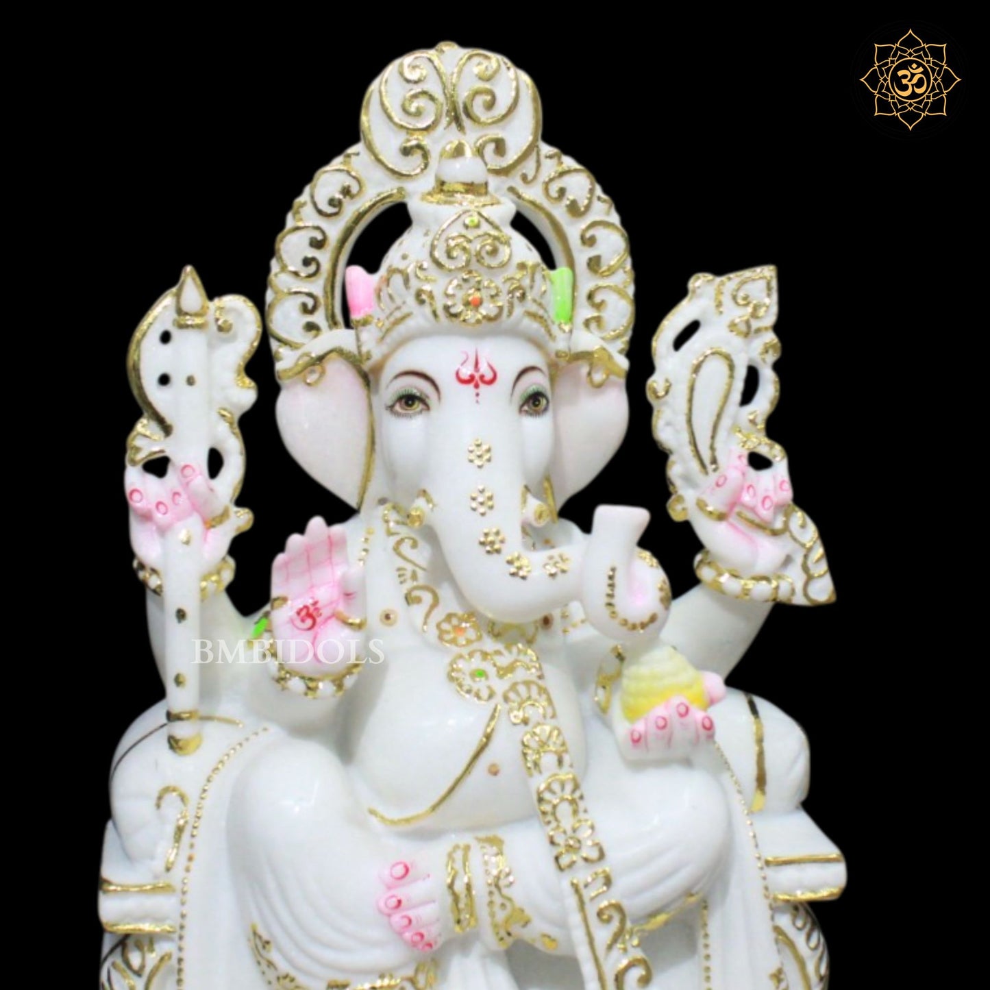 Special Marble Ganpati Murti for Ghar Mandirs in 15inches