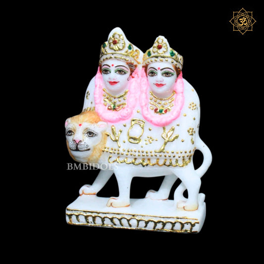 Chamunda Maa Murti in 6inches in Makrana Marble