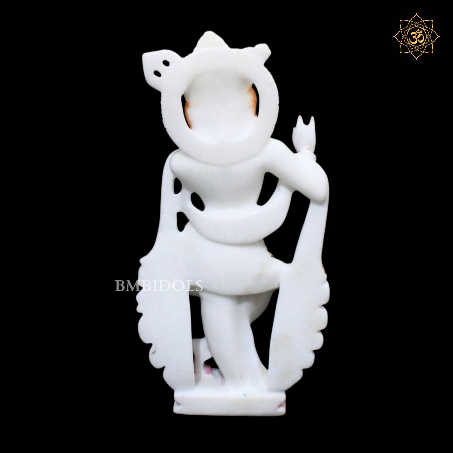 Pagdi Marble Radha Krishna Statue in 12inches in White Marble