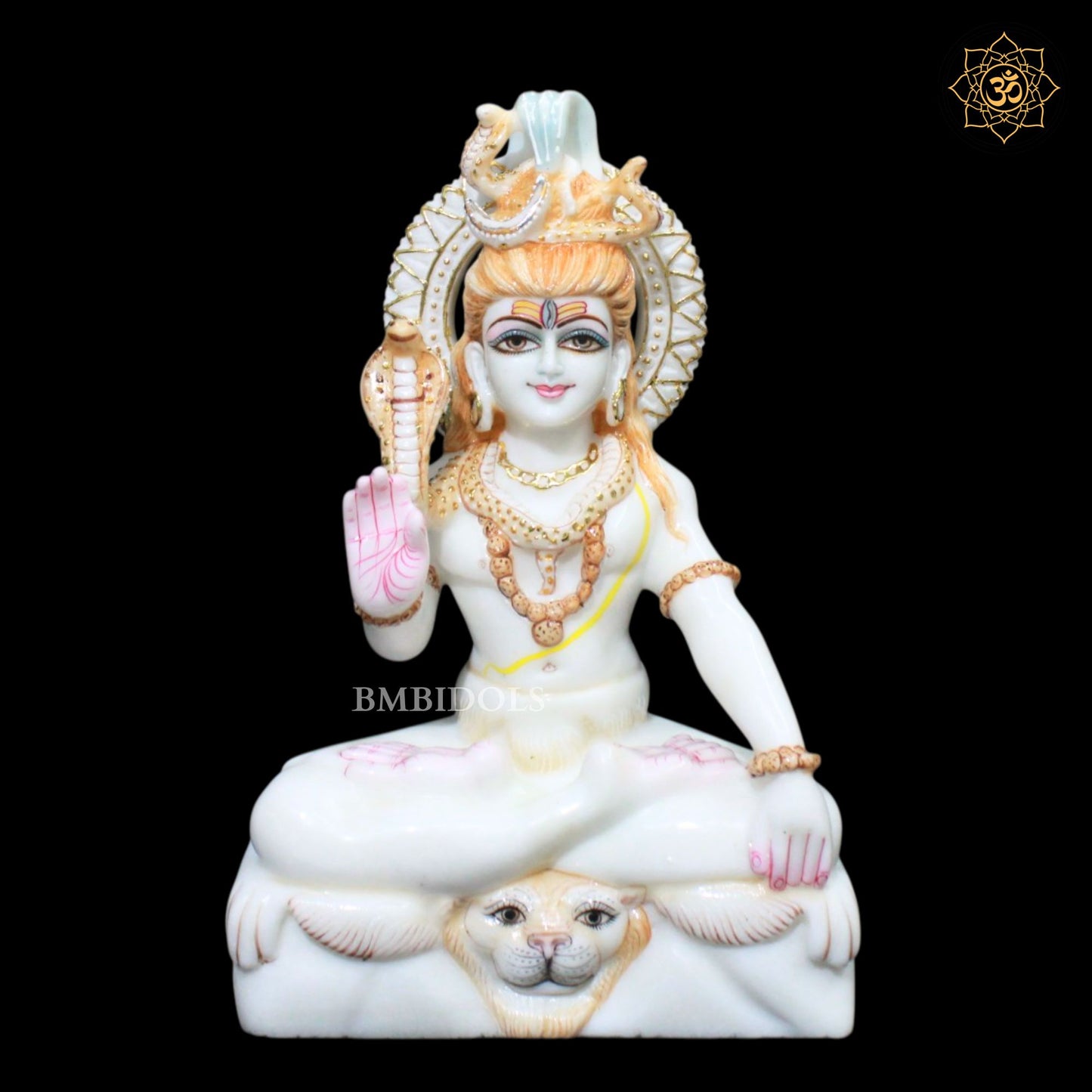 Shiva Bhagwan Marble Murti in 12inches in Makrana Marble