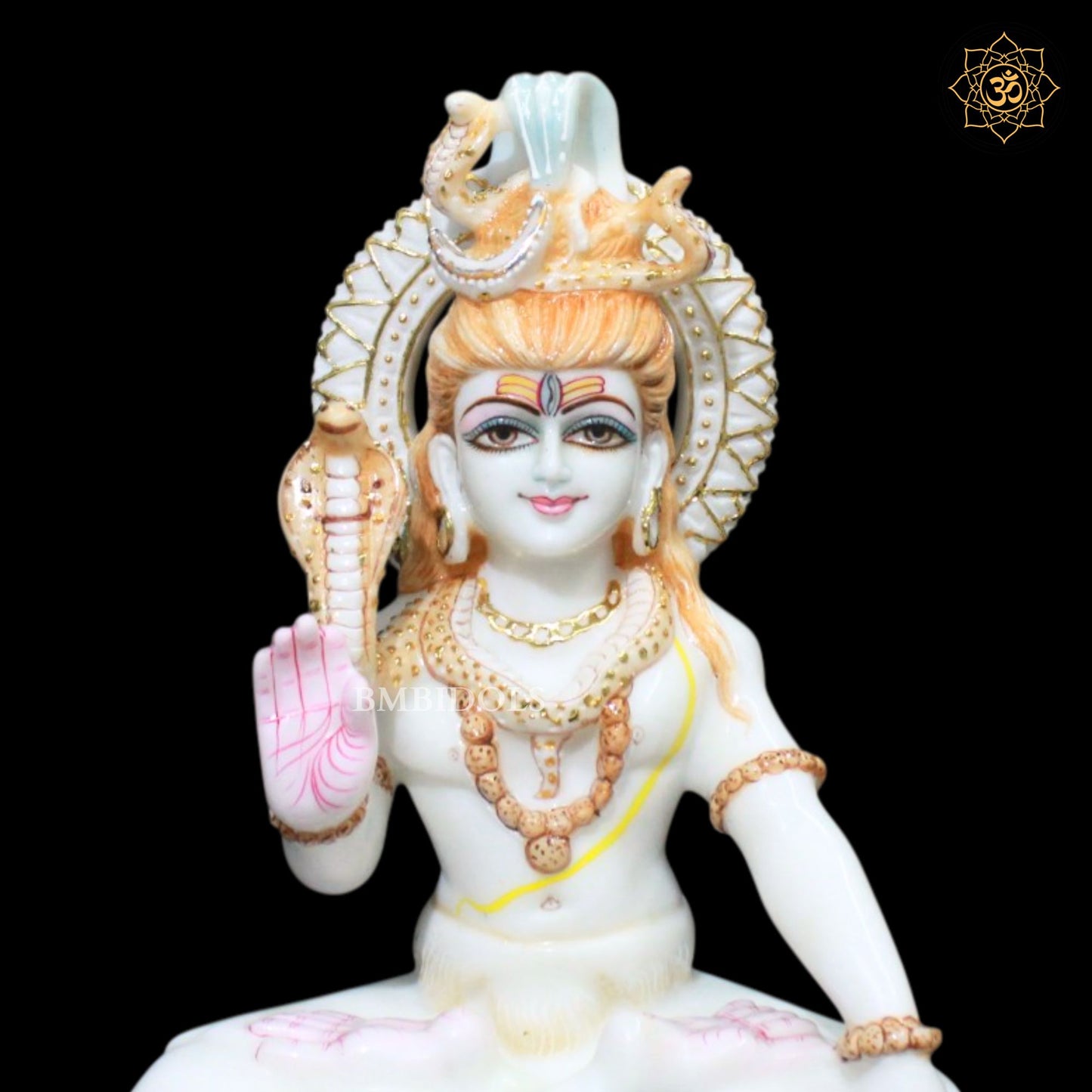 Shiva Bhagwan Marble Murti in 12inches in Makrana Marble