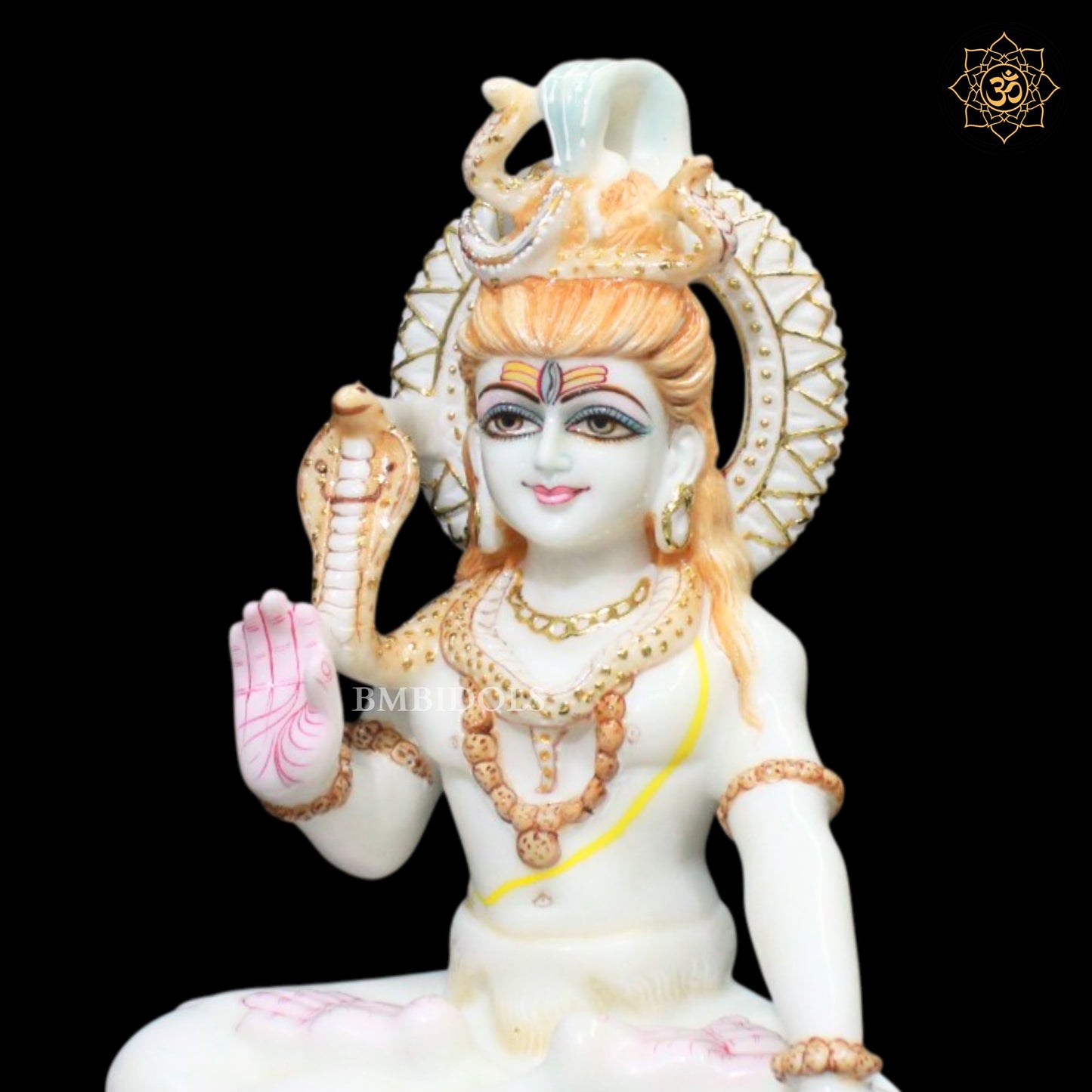 Shiva Bhagwan Marble Murti in 12inches in Makrana Marble