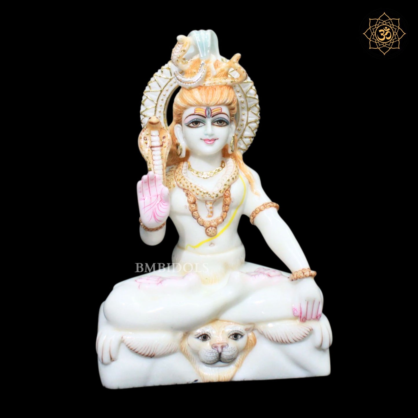 Shiva Bhagwan Marble Murti in 12inches in Makrana Marble