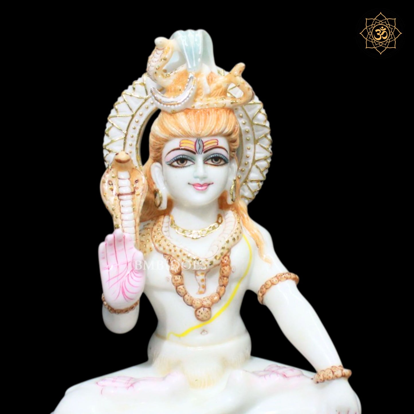 Shiva Bhagwan Marble Murti in 12inches in Makrana Marble