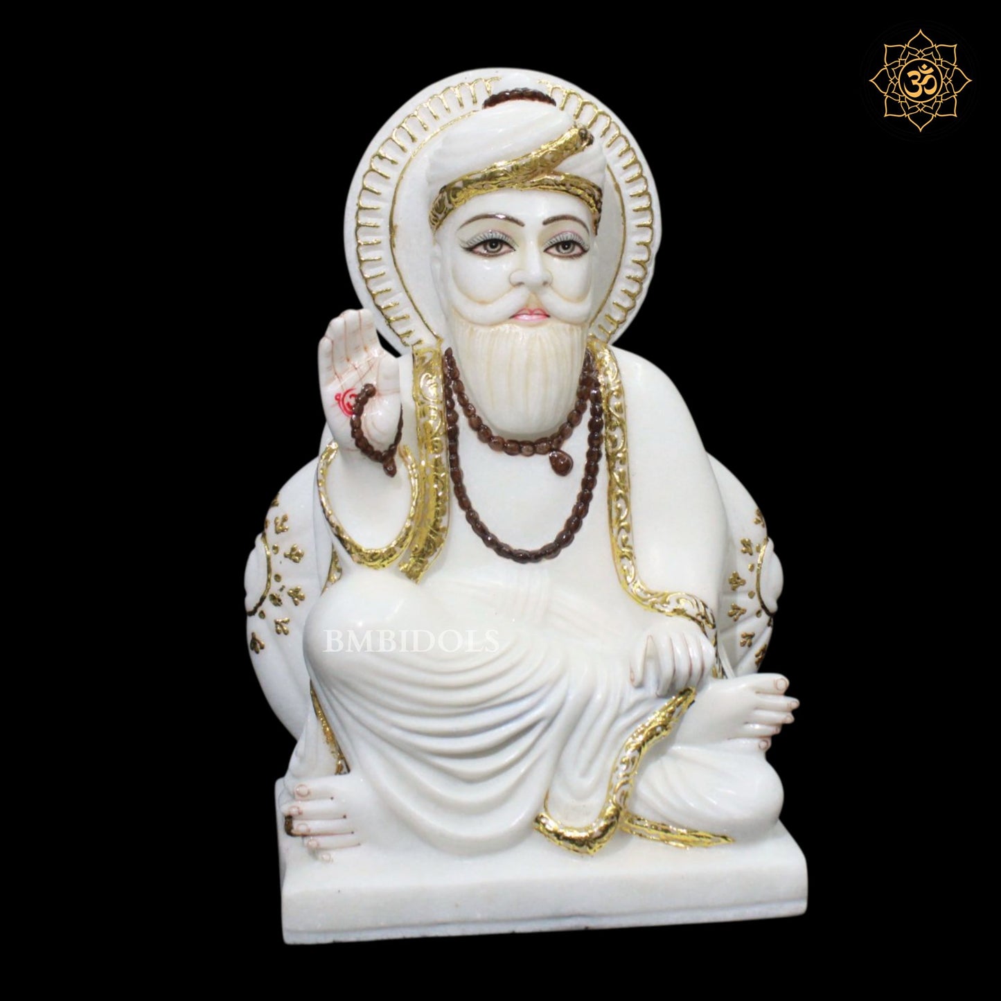 Marble Guru Nanak Dev Ji Murti in 12inches