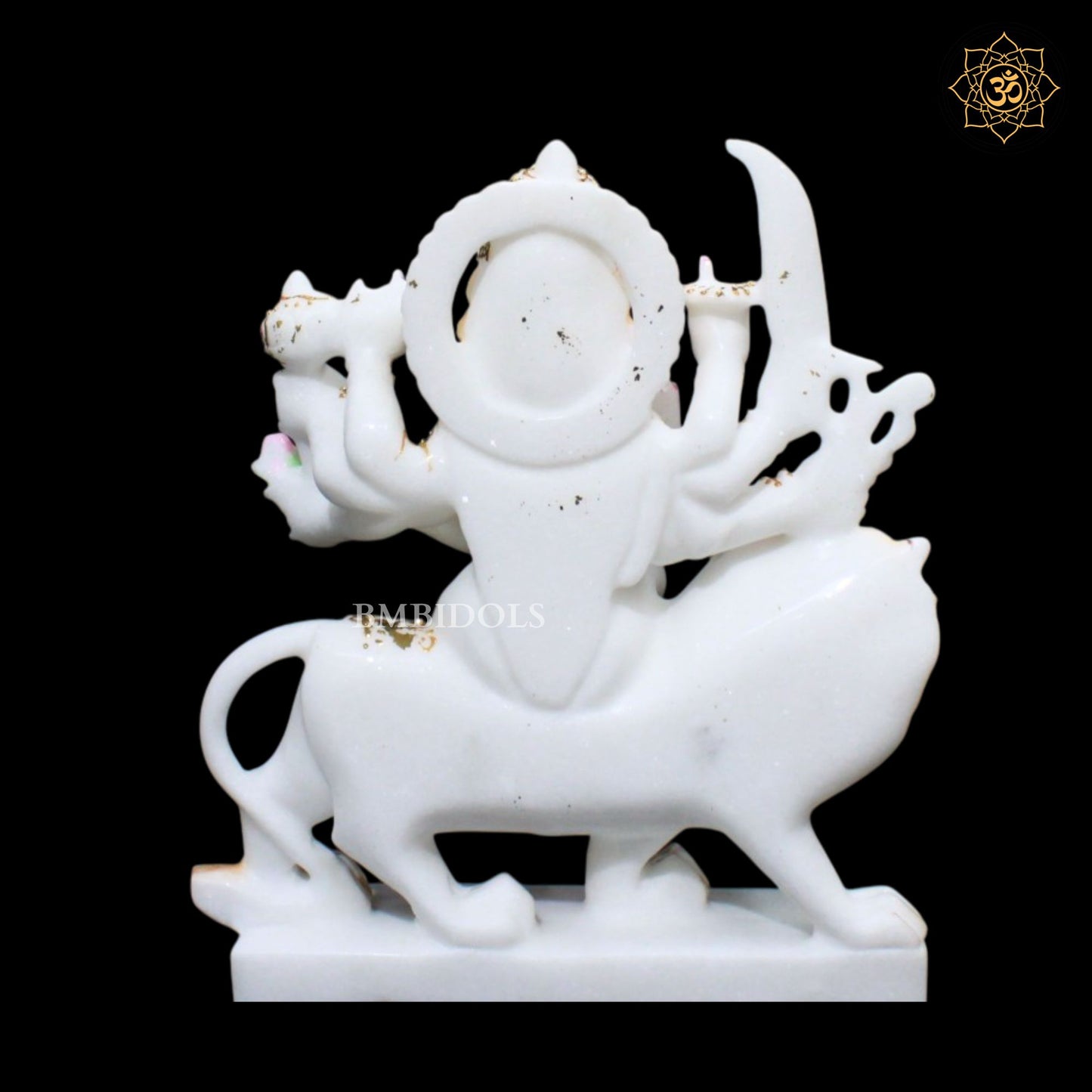 Marble Durga Mata Statue for Ghar Mandirs in 1feet