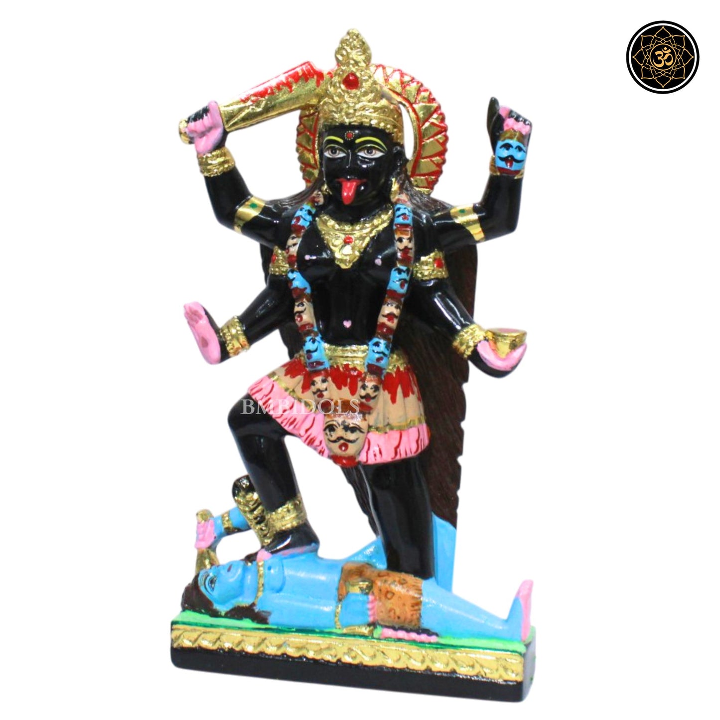 Black Stone Mahakali Murti for Ghar and Mandirs