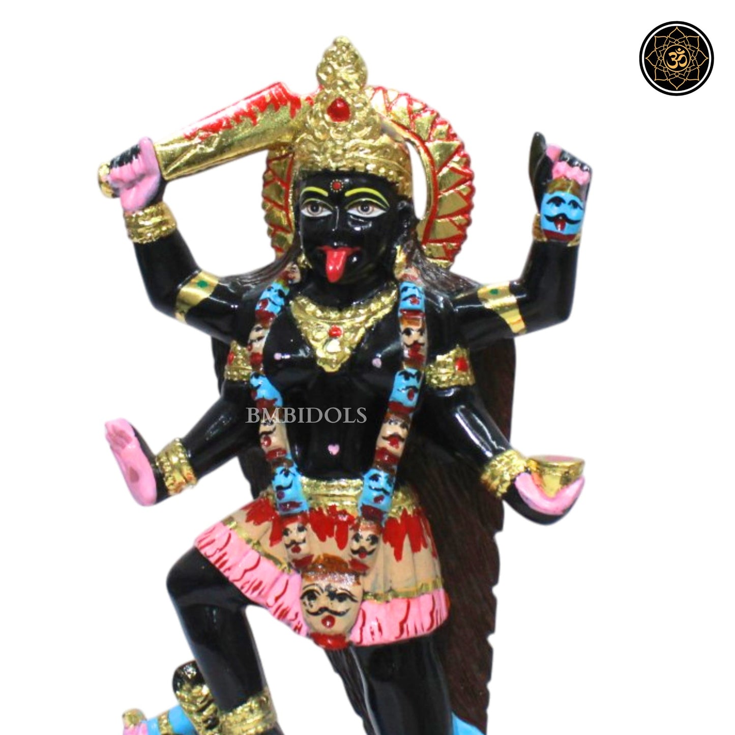 Black Stone Mahakali Murti for Ghar and Mandirs