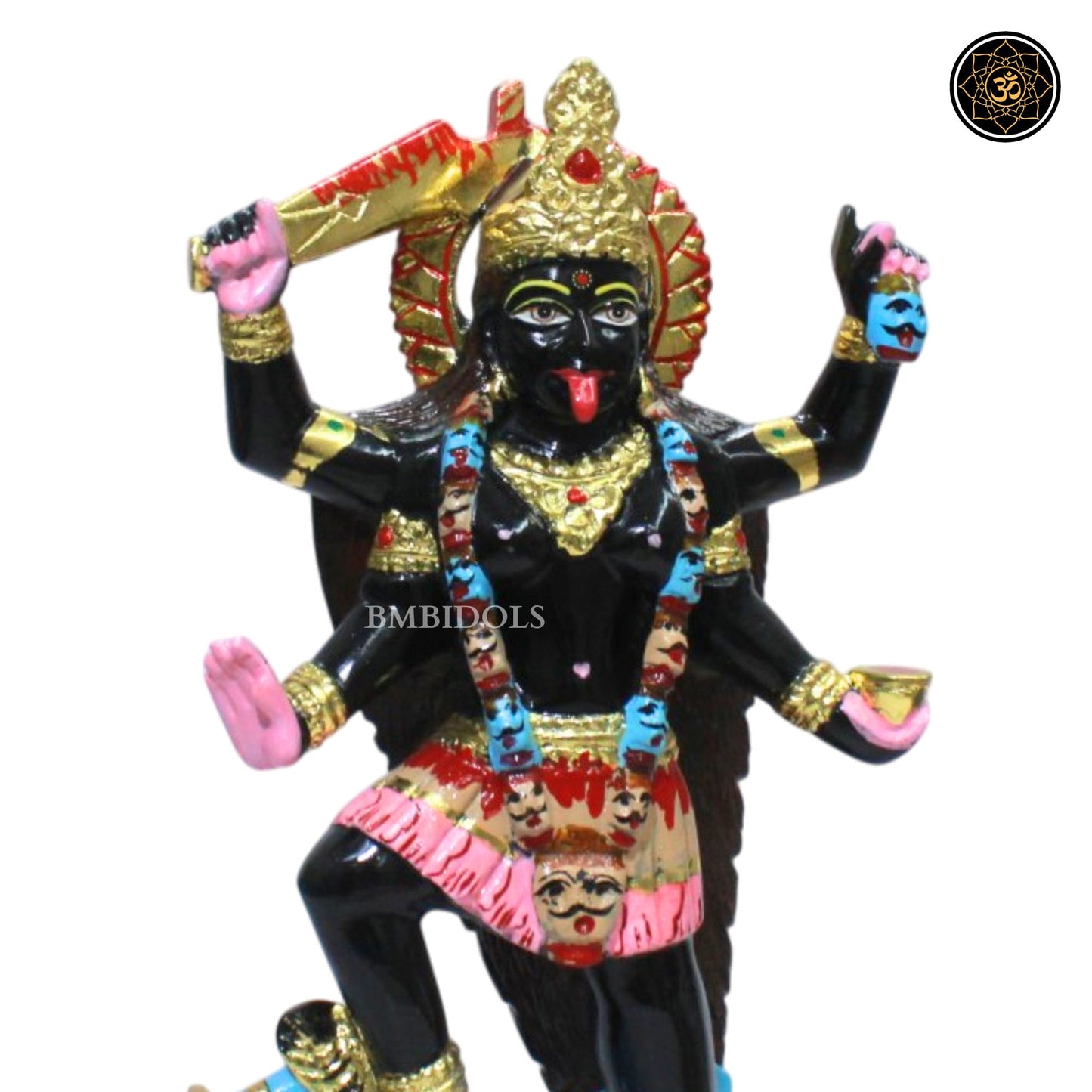 Black Stone Mahakali Murti for Ghar and Mandirs