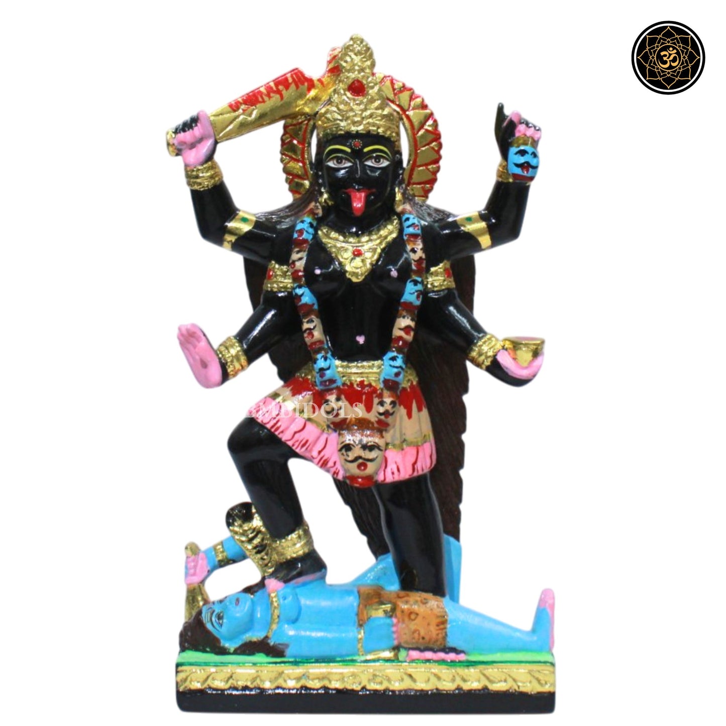 Black Stone Mahakali Murti for Ghar and Mandirs