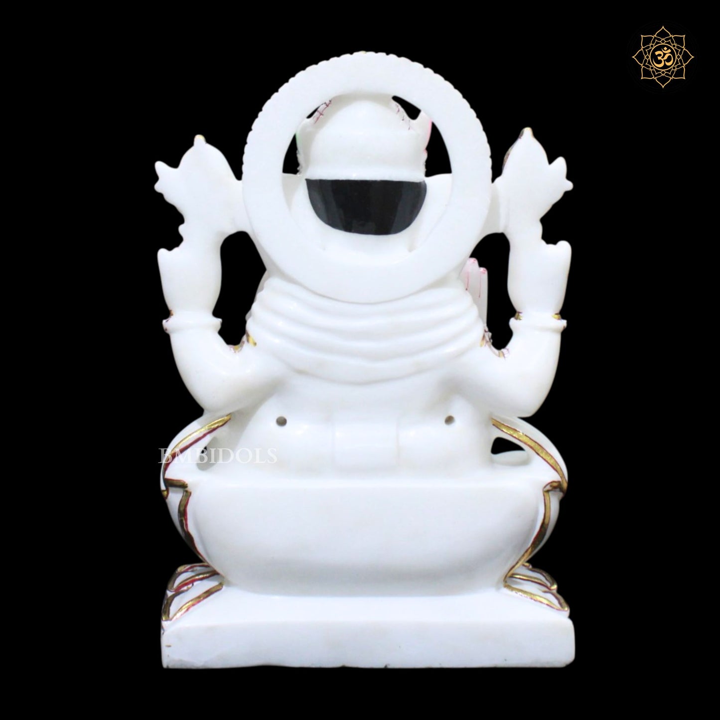 15inches Ganesh Marble Idol in Makrana Marble