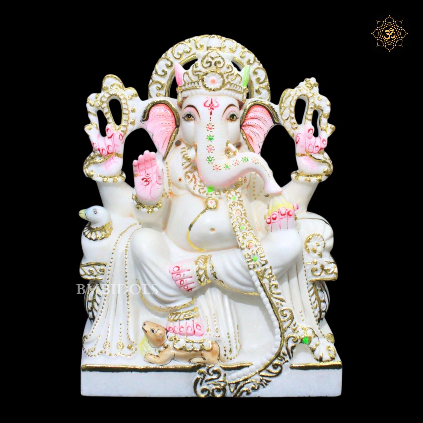 Ganesh Bhagwan Murti in Makrana Marble in 1feet