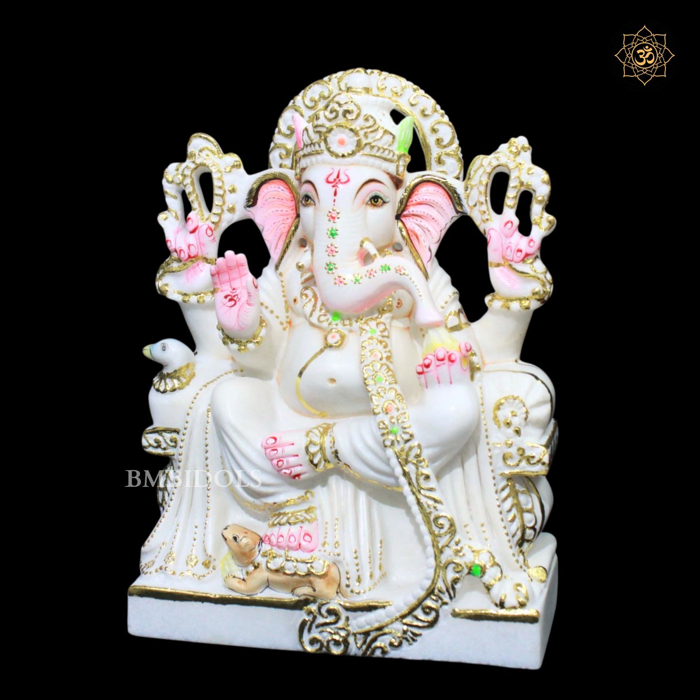 Ganesh Bhagwan Murti in Makrana Marble in 1feet
