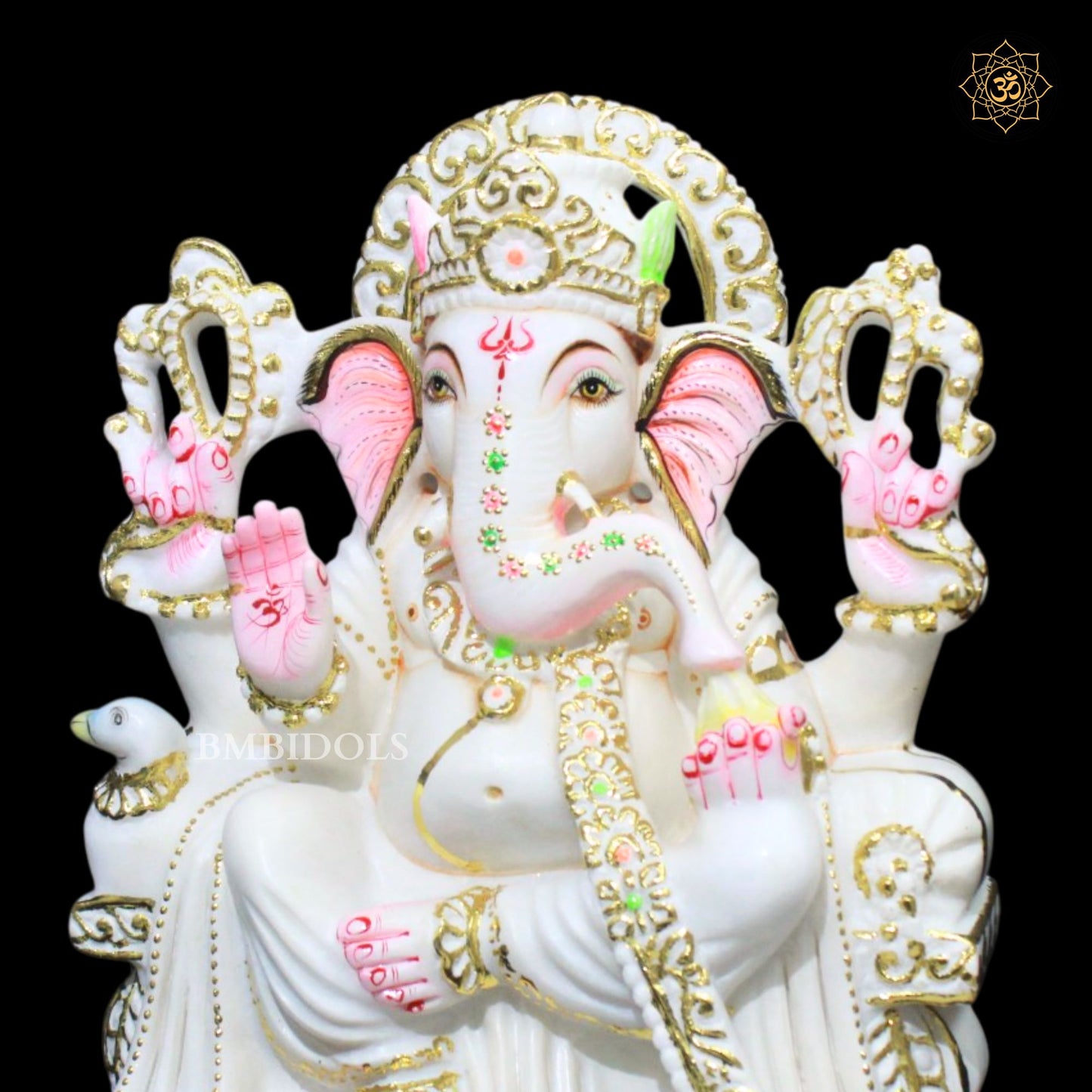 Ganesh Bhagwan Murti in Makrana Marble in 1feet