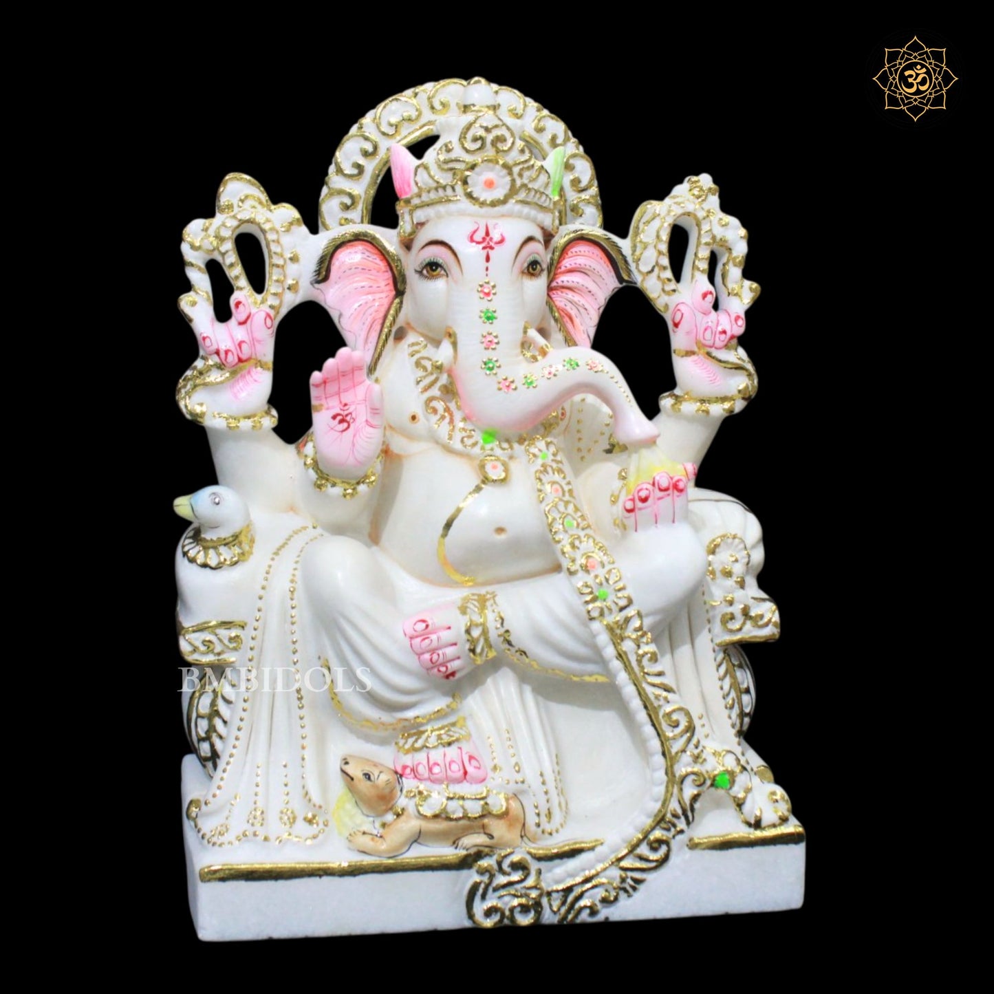 Ganesh Bhagwan Murti in Makrana Marble in 1feet