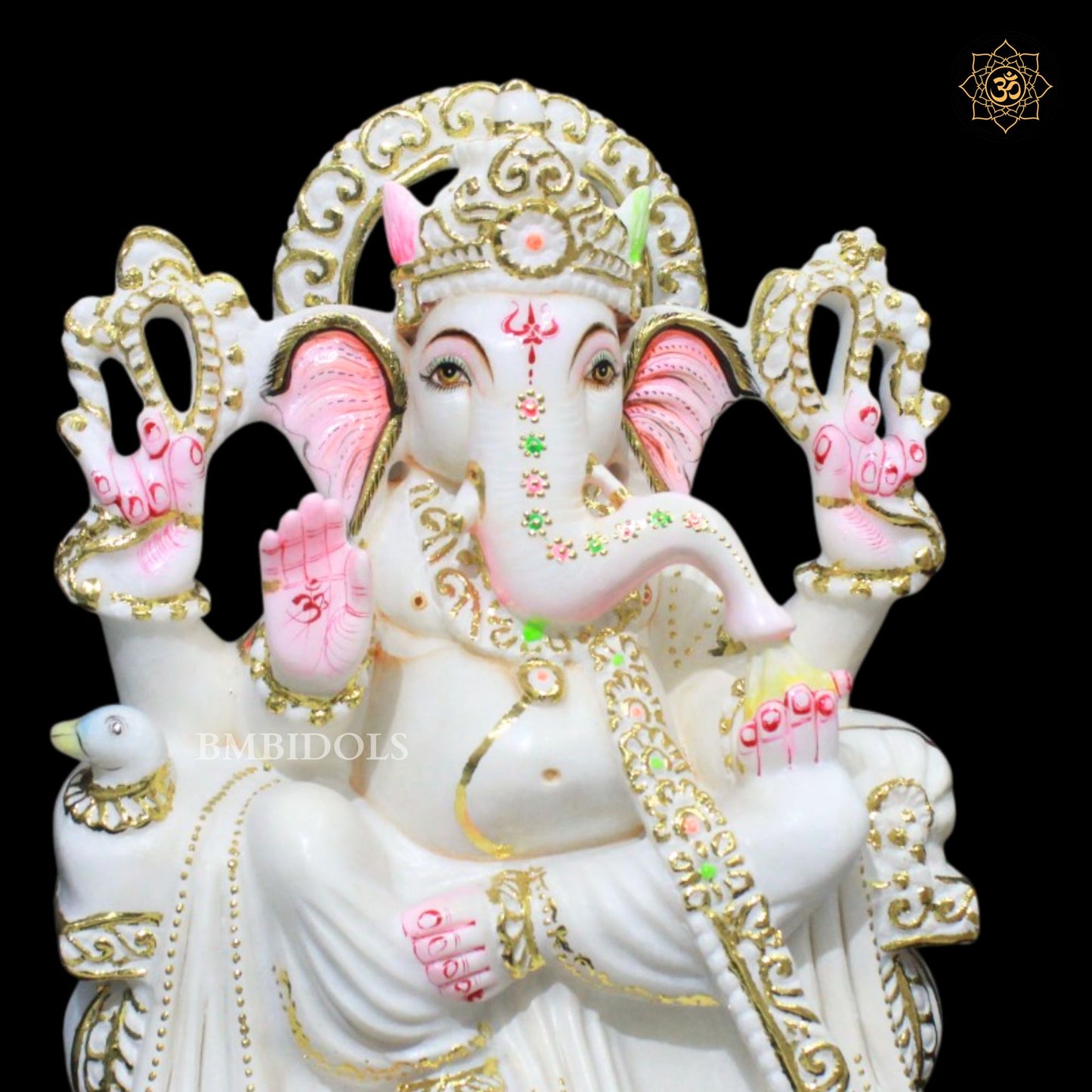 Ganesh Bhagwan Murti in Makrana Marble in 1feet